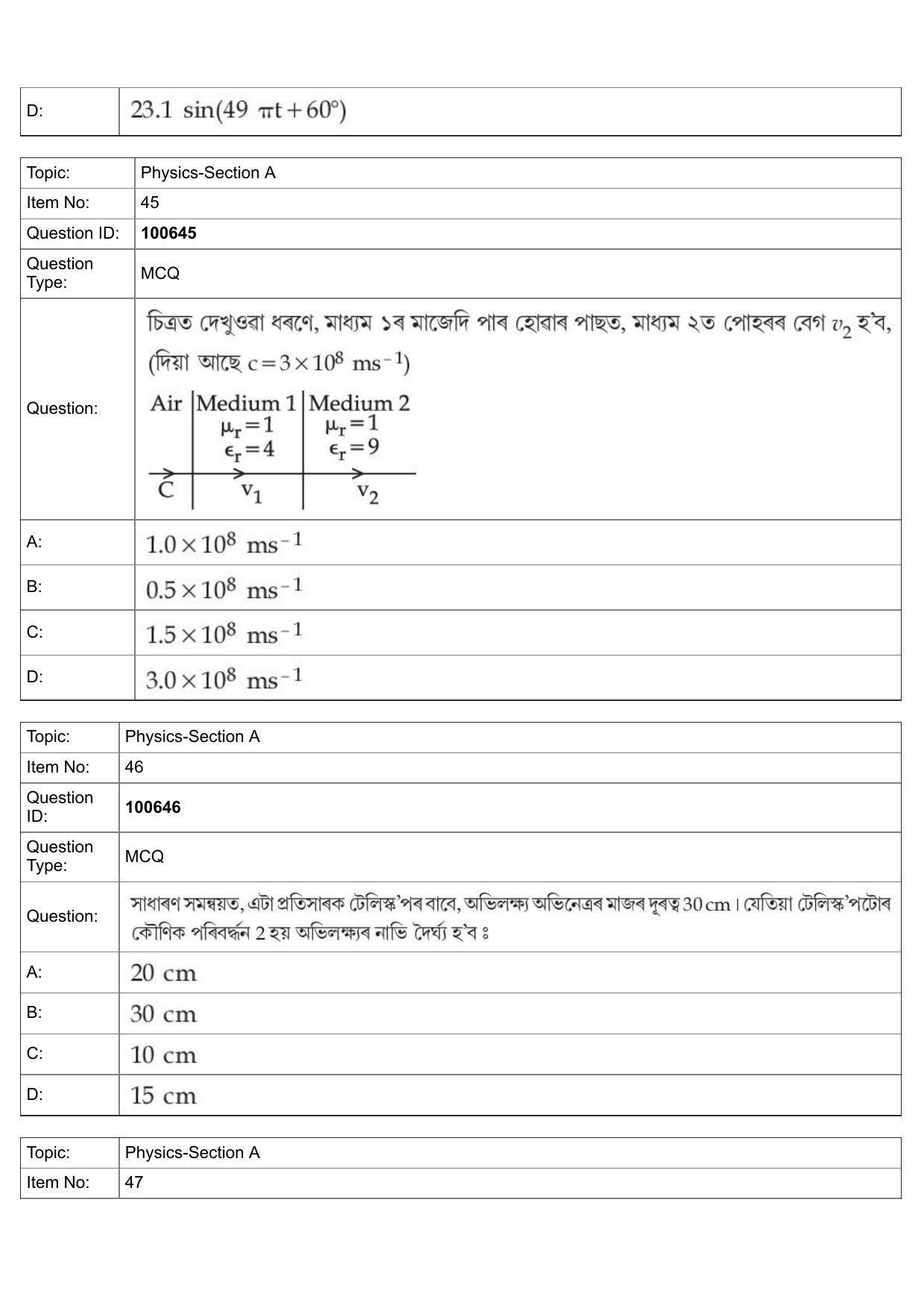 JEE Mains 2022: BTech Assamese (Shift 1) 28-07-2022 Question Paper - Page 19