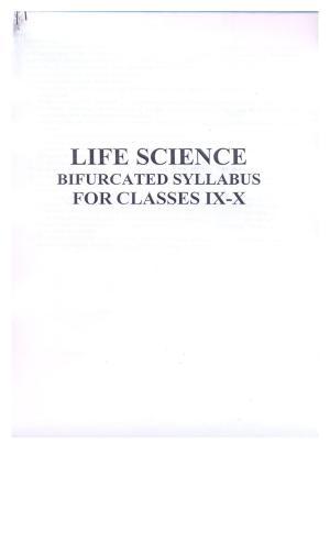 WBBSE Class 10th  Syllabus [Life Science]