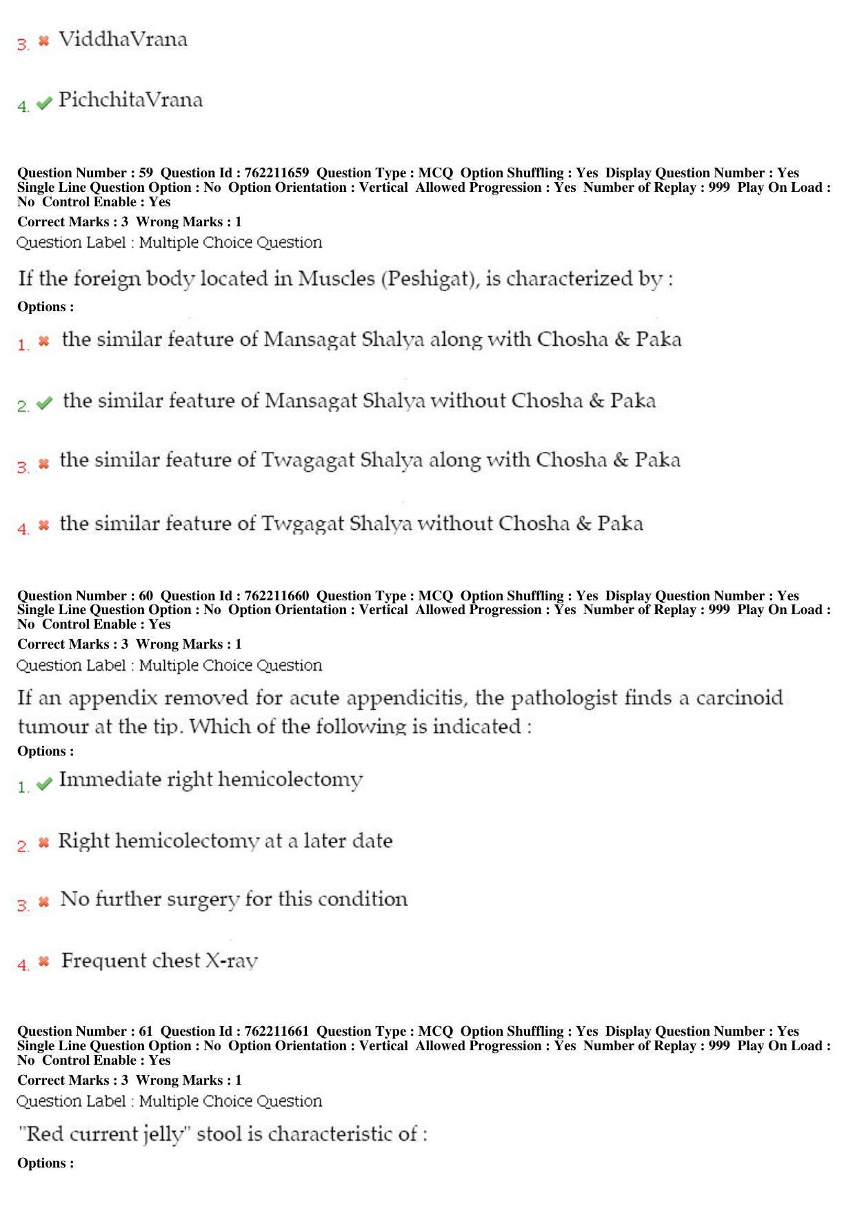BHU RET Shalya Tantra 2019 Question Paper - Page 29