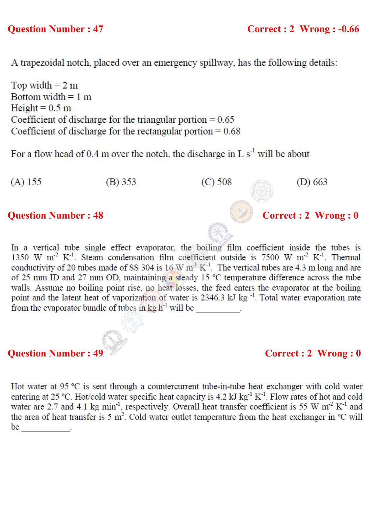 GATE 2017 Agricultural Engineering (AG) Question Paper with Answer Key - Page 12