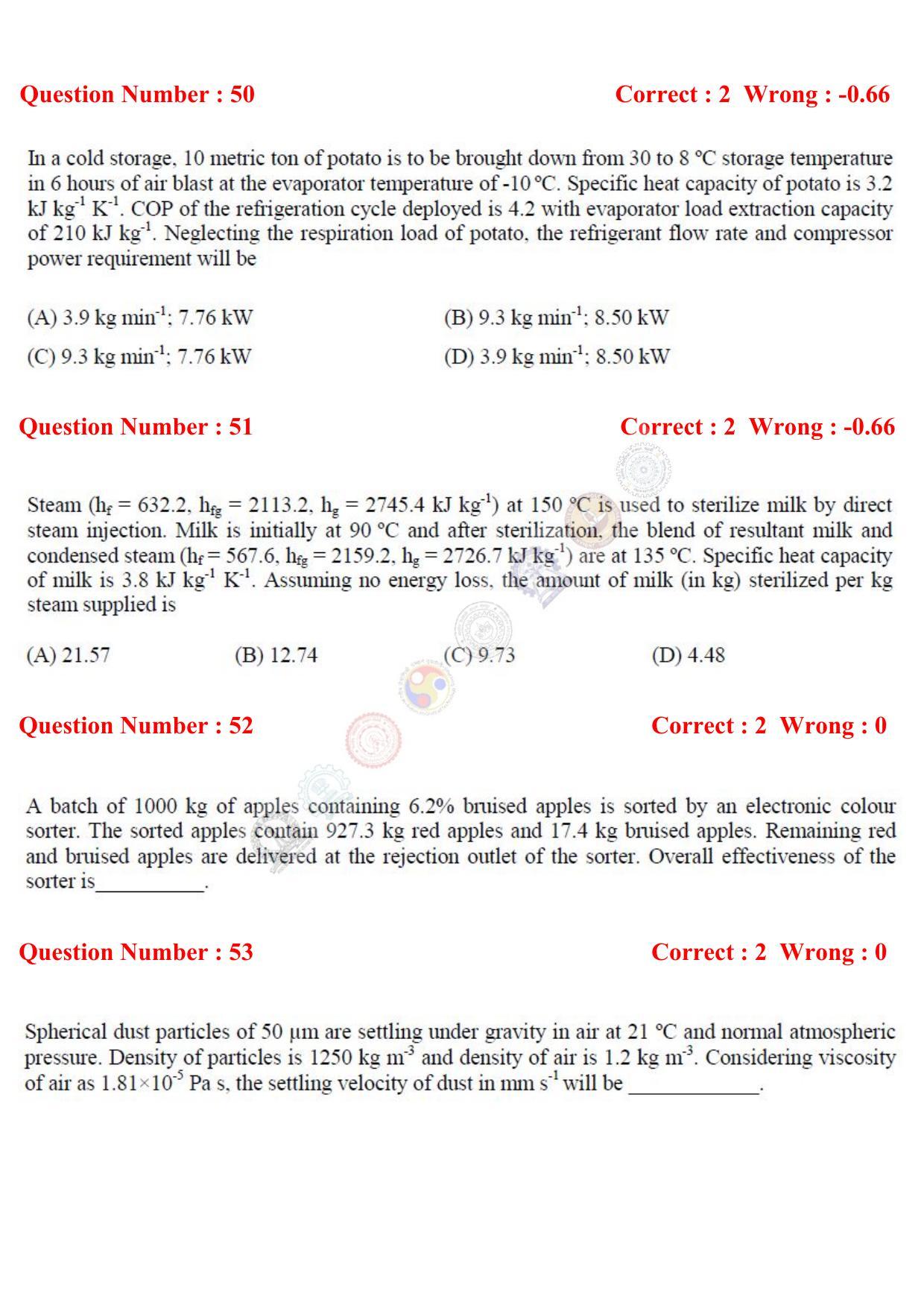 GATE 2017 Agricultural Engineering (AG) Question Paper with Answer Key - Page 13