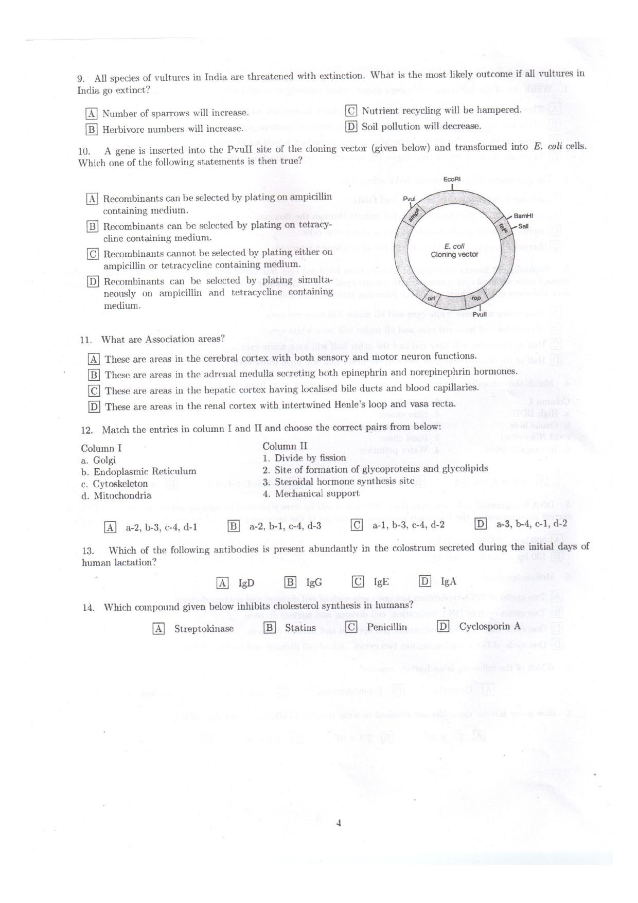 IISER Aptitude Test 2018 English Question Paper - IndCareer Docs