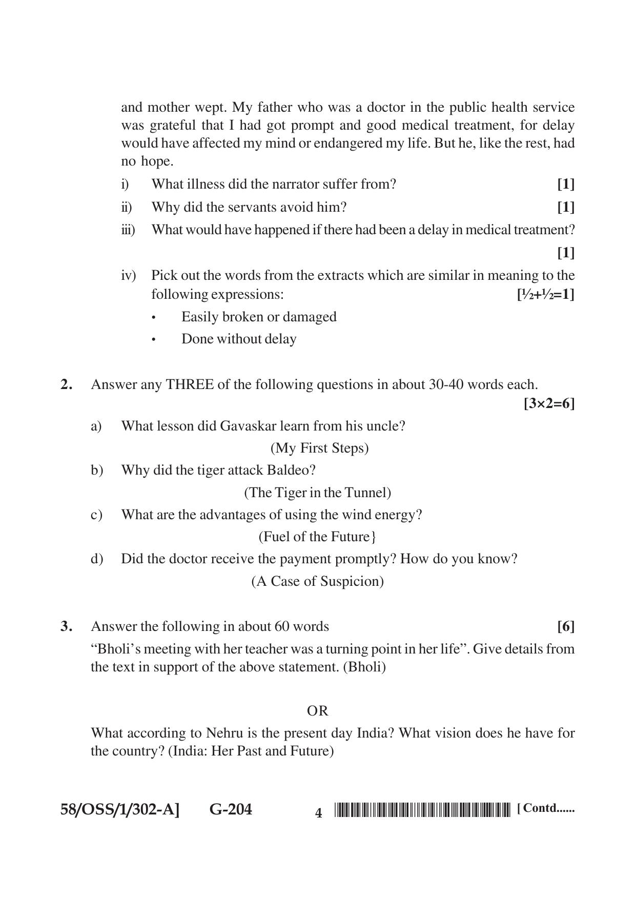 NIOS April 2019 Class 12 English (SET A) Question Paper - Page 4