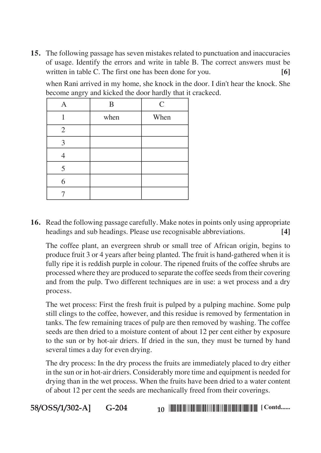 NIOS April 2019 Class 12 English (SET A) Question Paper - Page 10