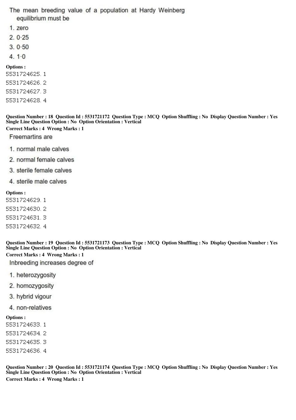 ICAR AIEEA PG 2019 ANIMAL SCIENCE Question Paper - Page 7