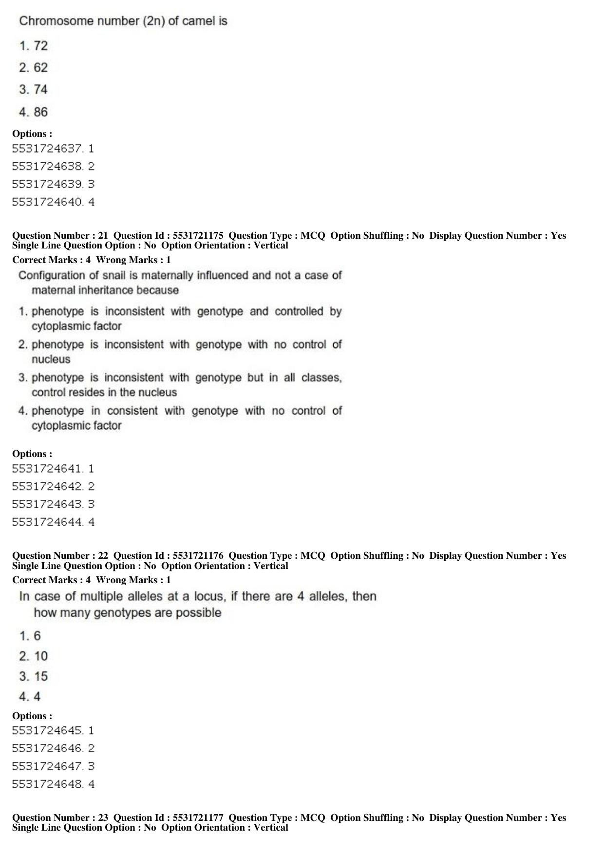 ICAR AIEEA PG 2019 ANIMAL SCIENCE Question Paper - Page 8