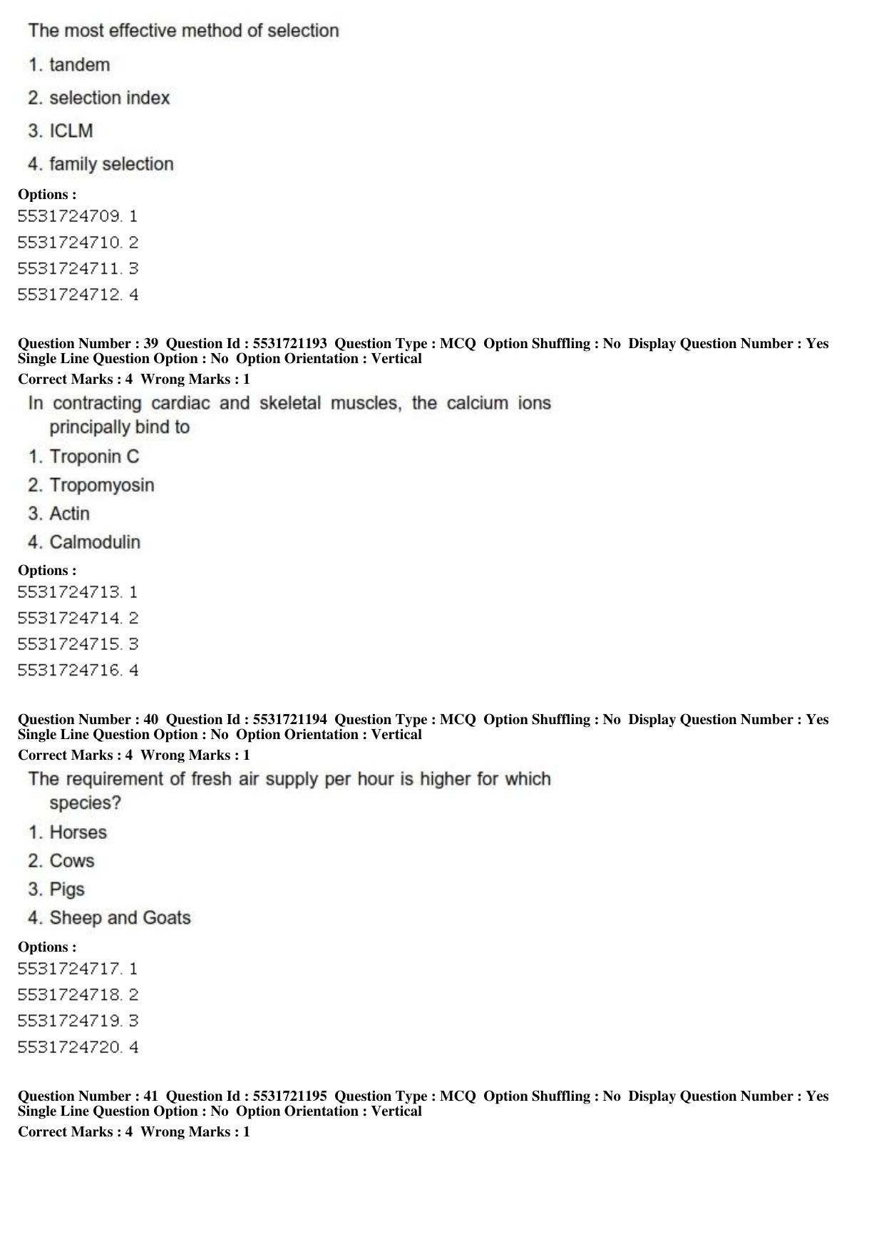 ICAR AIEEA PG 2019 ANIMAL SCIENCE Question Paper - Page 14