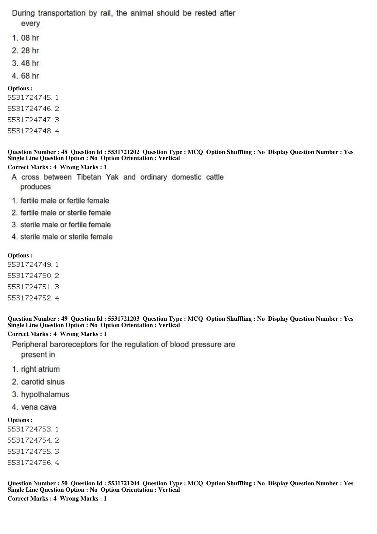 ICAR AIEEA PG 2019 ANIMAL SCIENCE Question Paper - Page 17
