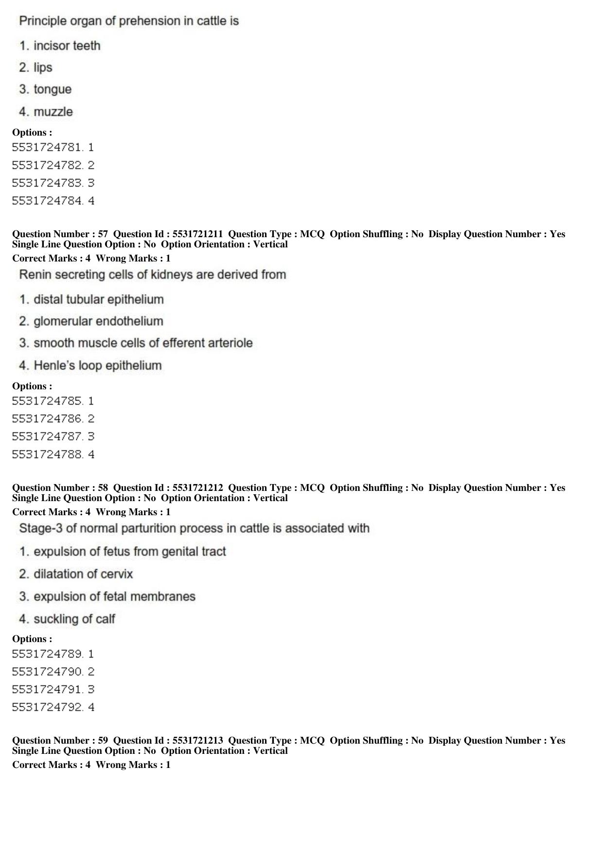 ICAR AIEEA PG 2019 ANIMAL SCIENCE Question Paper - Page 20