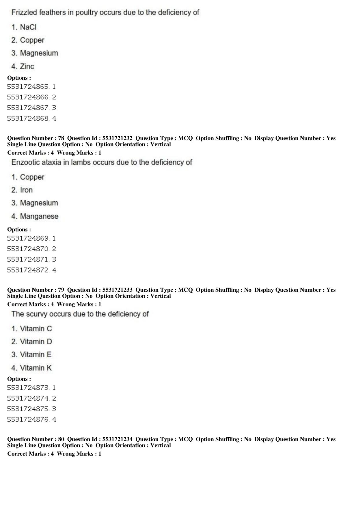 ICAR AIEEA PG 2019 ANIMAL SCIENCE Question Paper - Page 27
