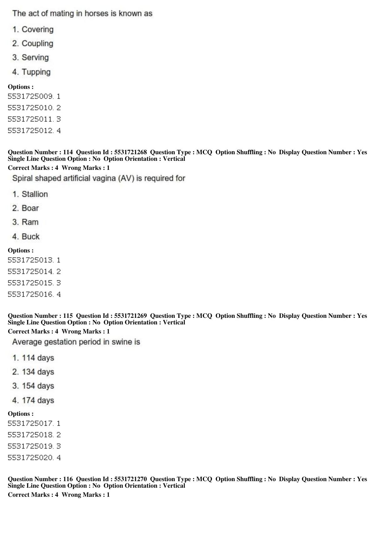 ICAR AIEEA PG 2019 ANIMAL SCIENCE Question Paper - Page 39