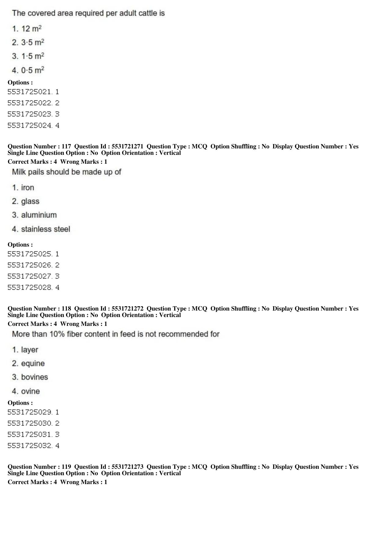 ICAR AIEEA PG 2019 ANIMAL SCIENCE Question Paper - Page 40
