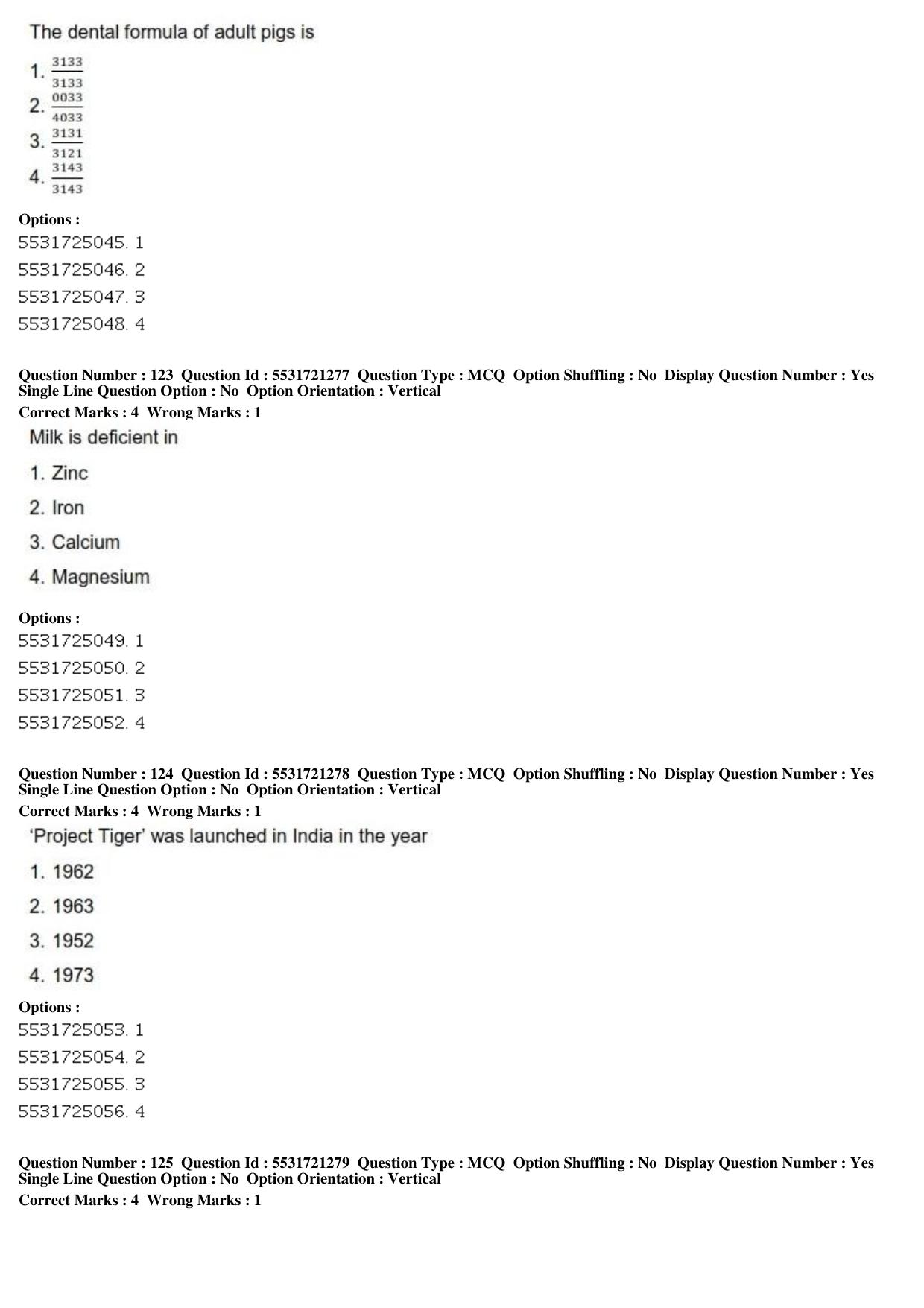 ICAR AIEEA PG 2019 ANIMAL SCIENCE Question Paper - Page 42