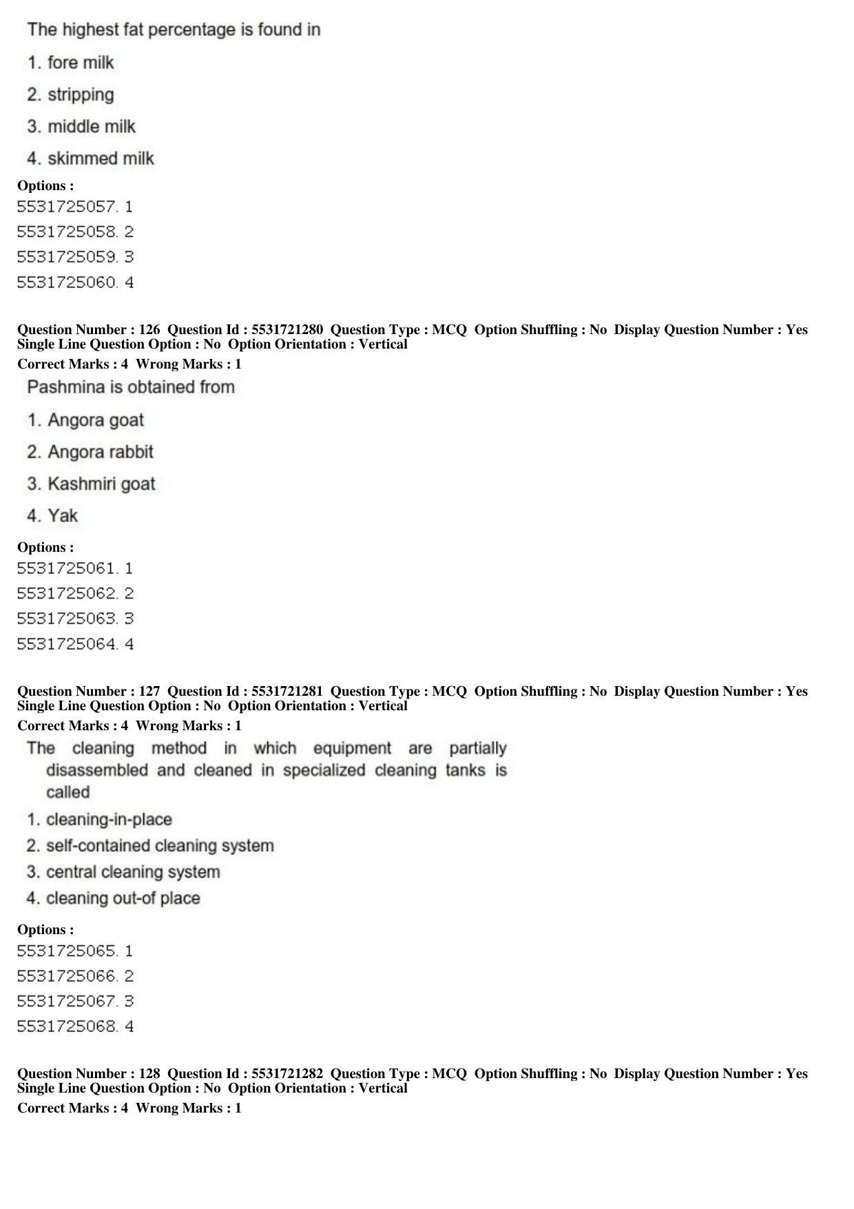 ICAR AIEEA PG 2019 ANIMAL SCIENCE Question Paper - Page 43