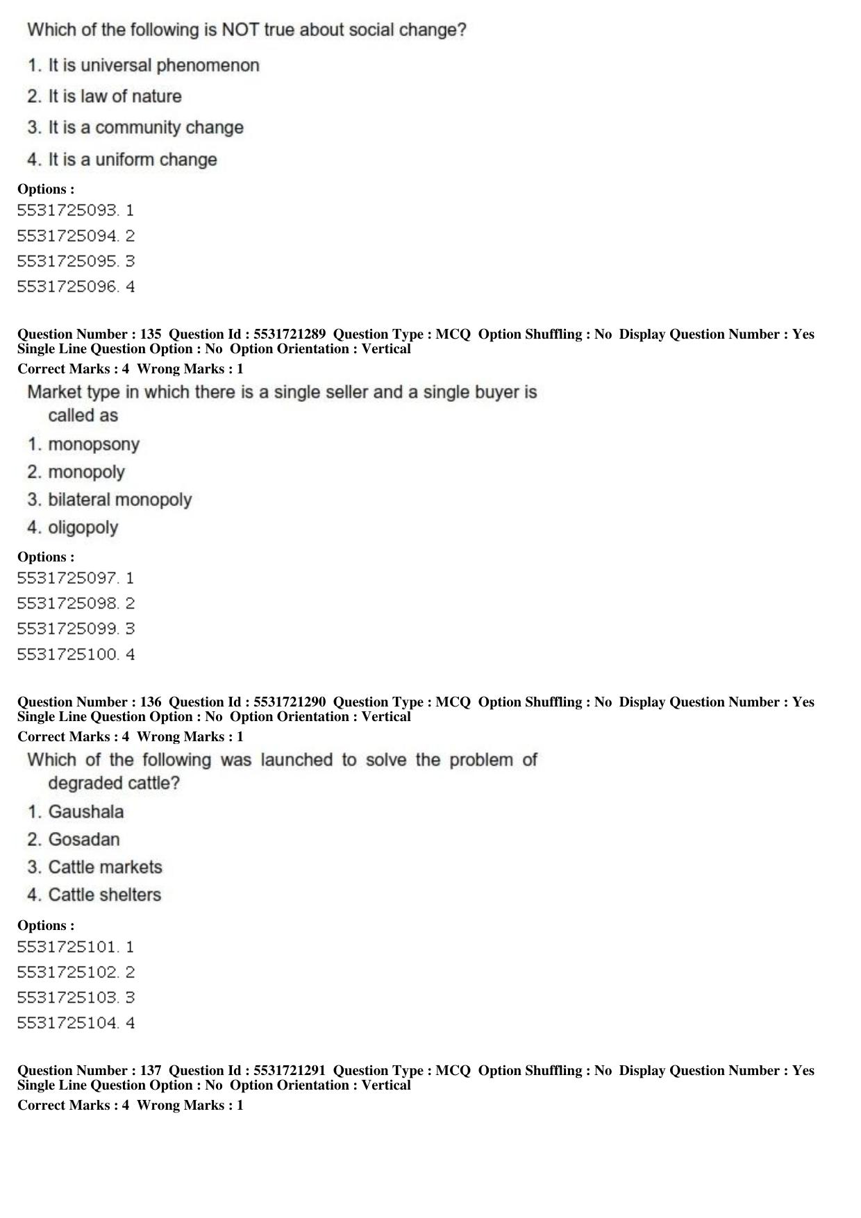 ICAR AIEEA PG 2019 ANIMAL SCIENCE Question Paper - Page 46