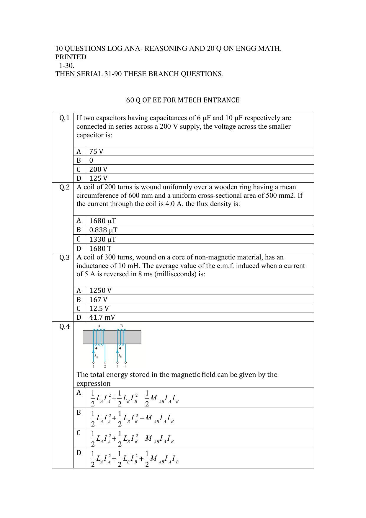 OJEE 2015 PGAT_ELECTRICAL Question Paper - Page 1