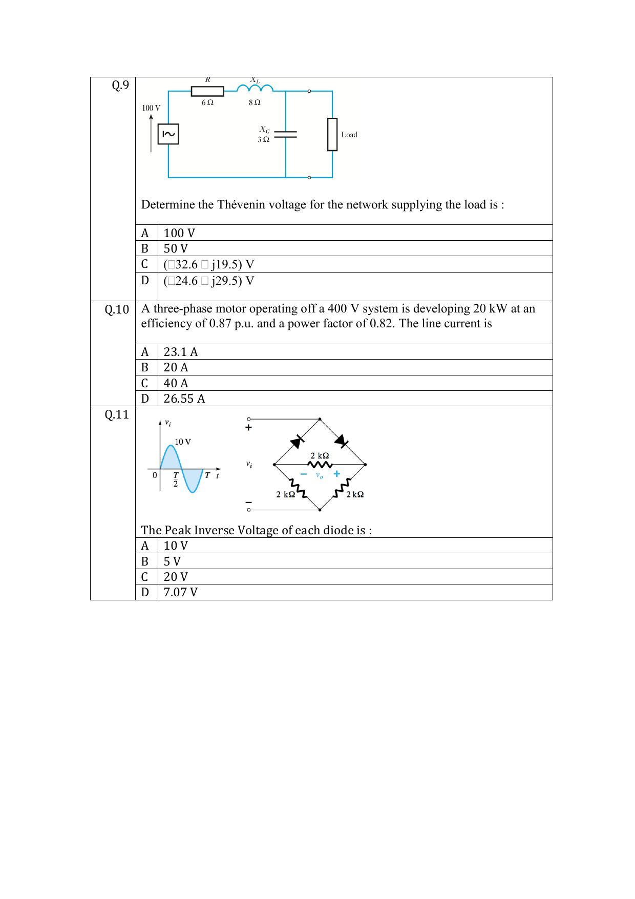OJEE 2015 PGAT_ELECTRICAL Question Paper - Page 4