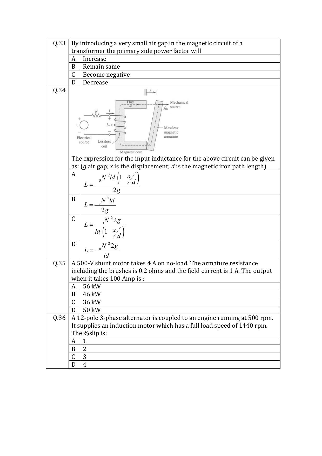 OJEE 2015 PGAT_ELECTRICAL Question Paper - Page 15