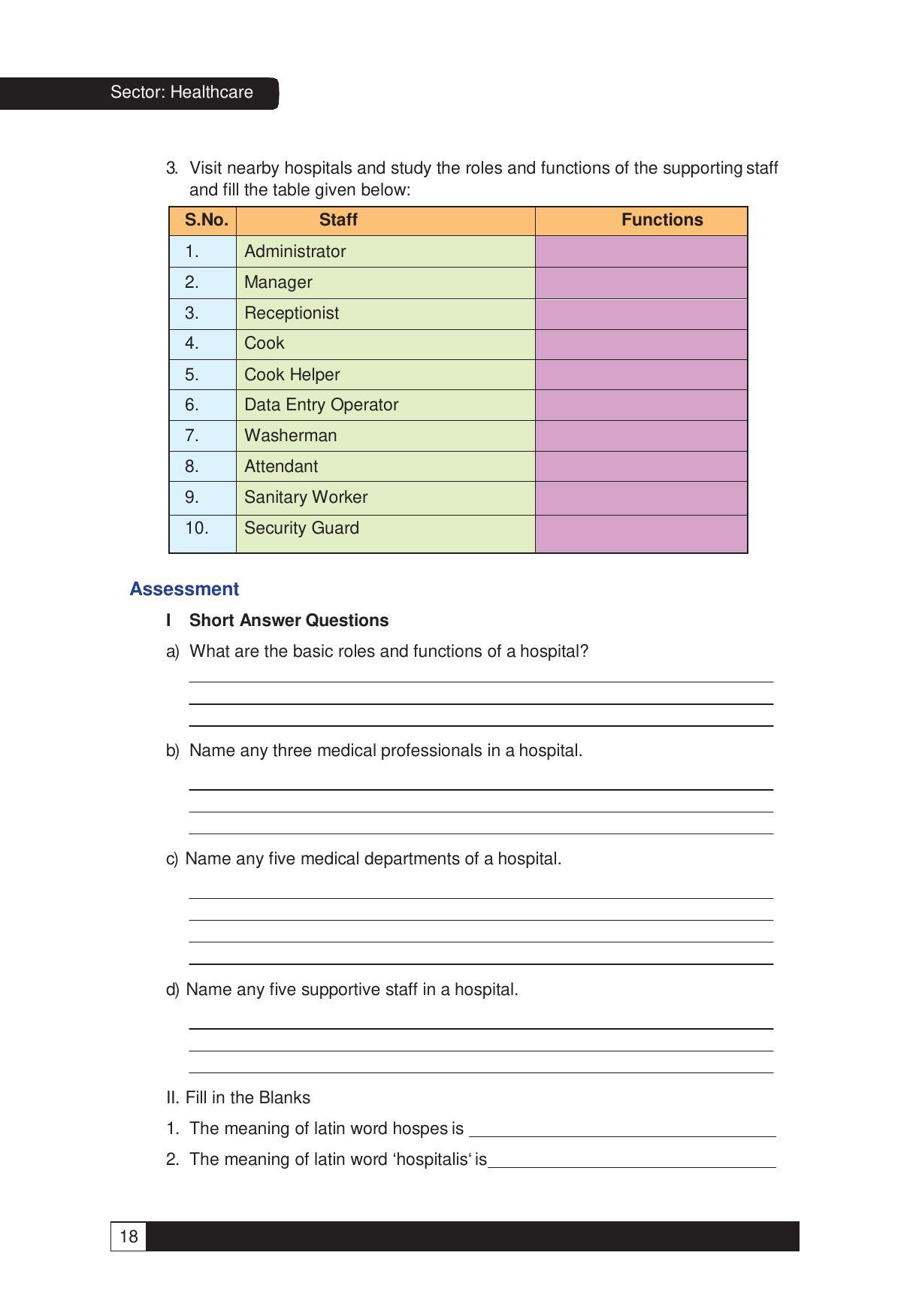 NCERT Class X Health Care (CBSE) Book - IndCareer Docs
