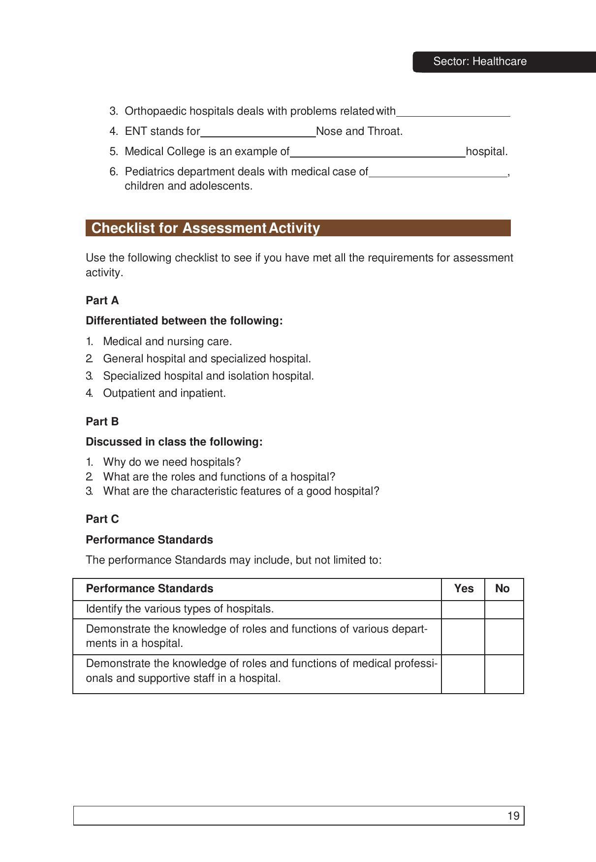 NCERT Class X Health Care (CBSE) Book - IndCareer Docs