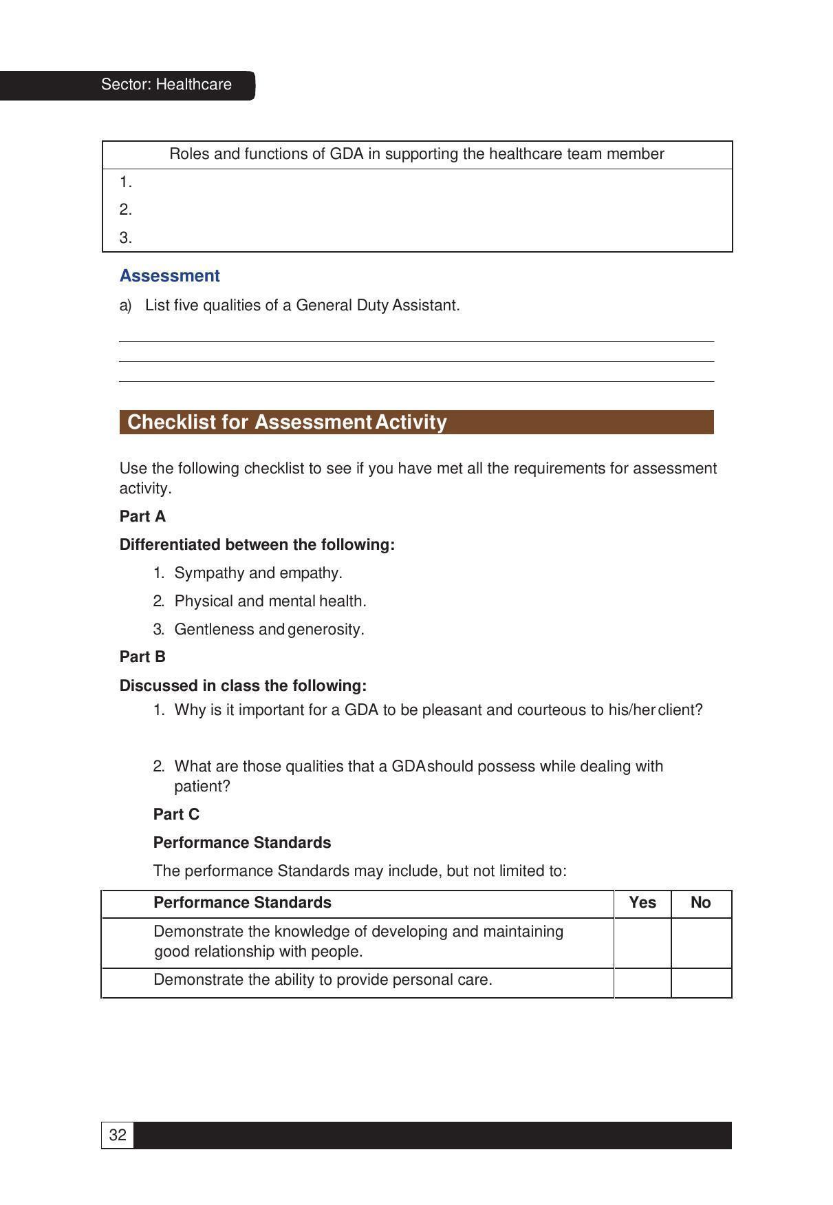 NCERT Class X Health Care (CBSE) Book - Page 32