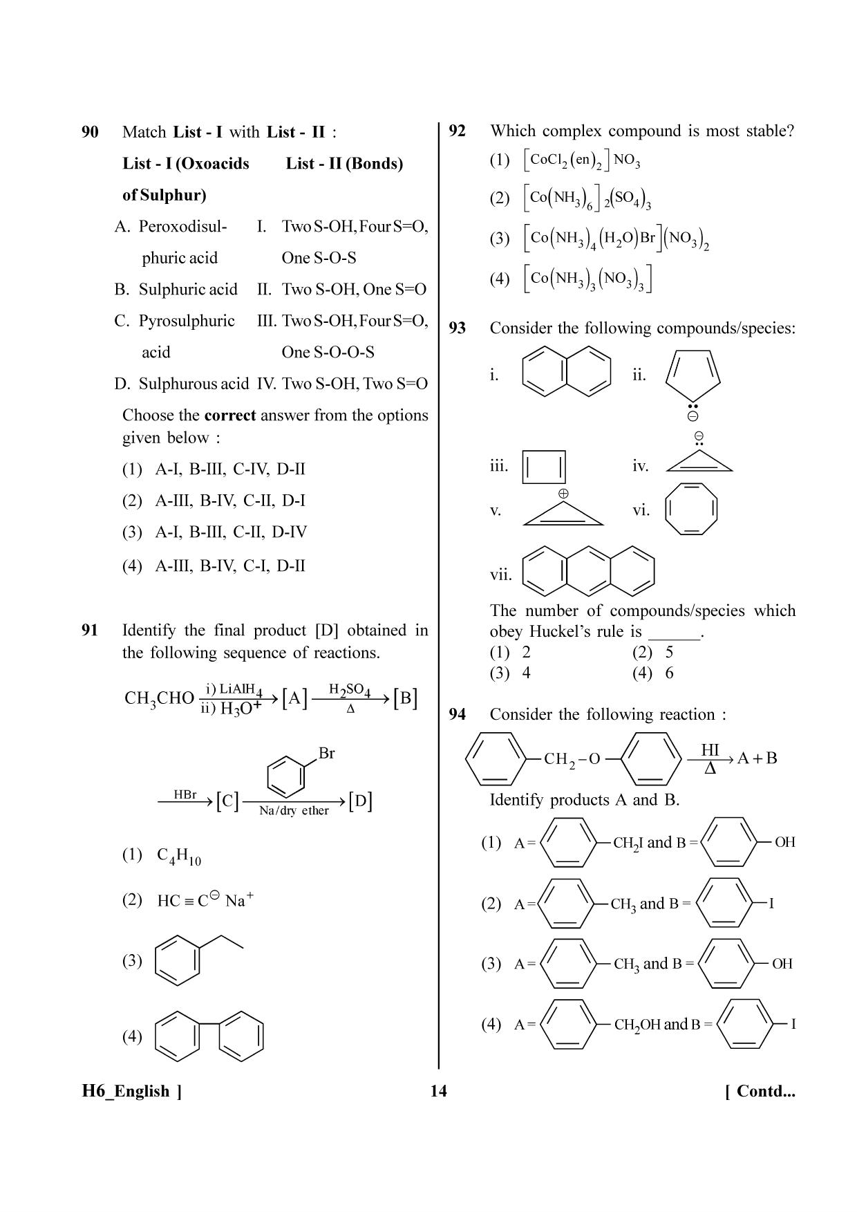 NEET 2023 H6 Question Paper - Page 14