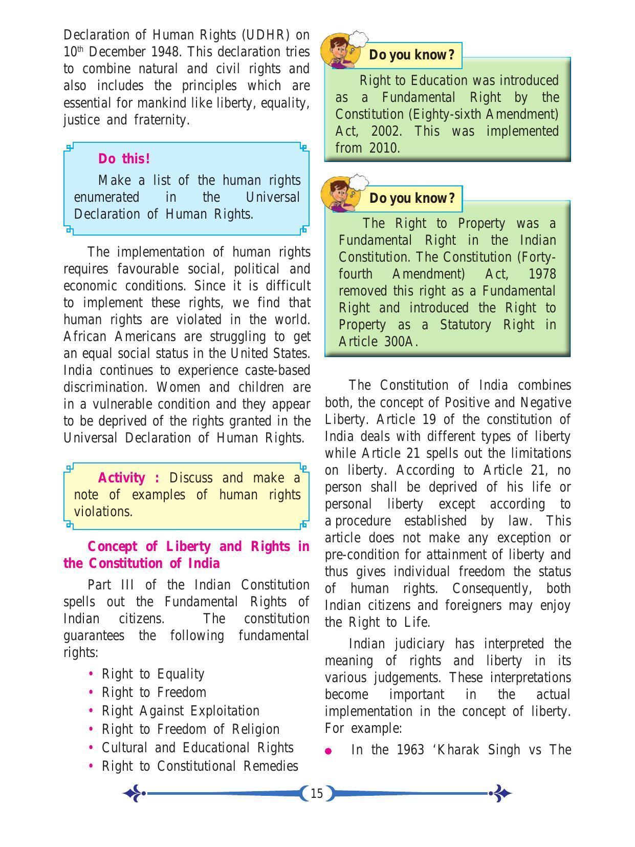 Maharashtra Board Class 11 Political Science Textbook - Page 27