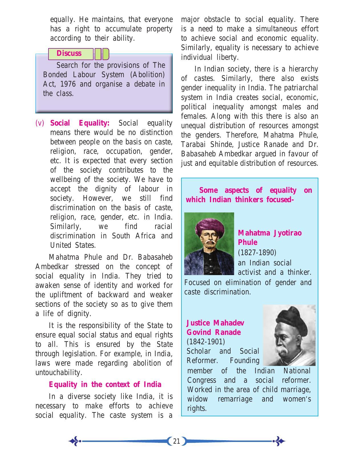 Maharashtra Board Class 11 Political Science Textbook - Page 33