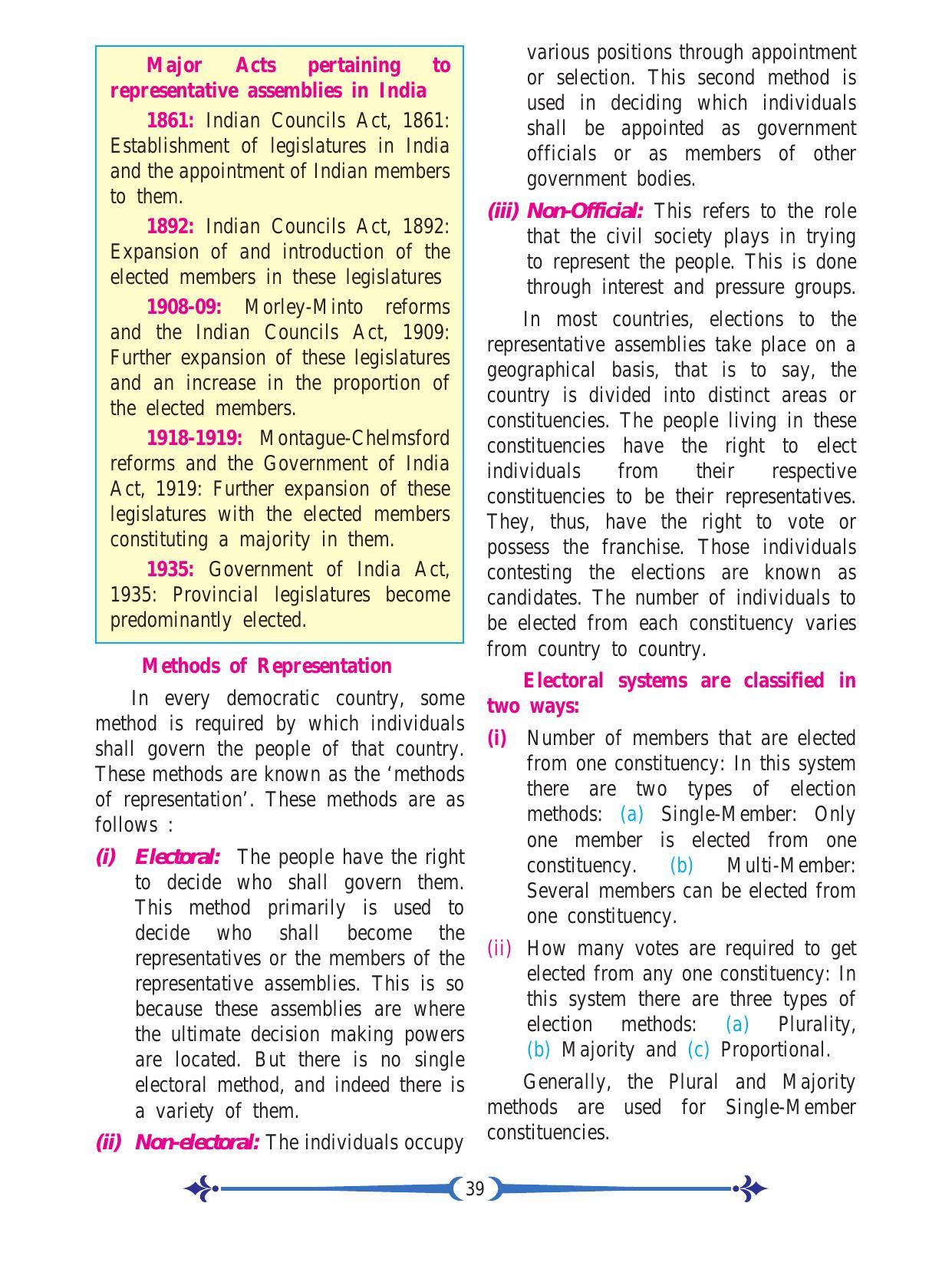 Maharashtra Board Class 11 Political Science Textbook - Page 51