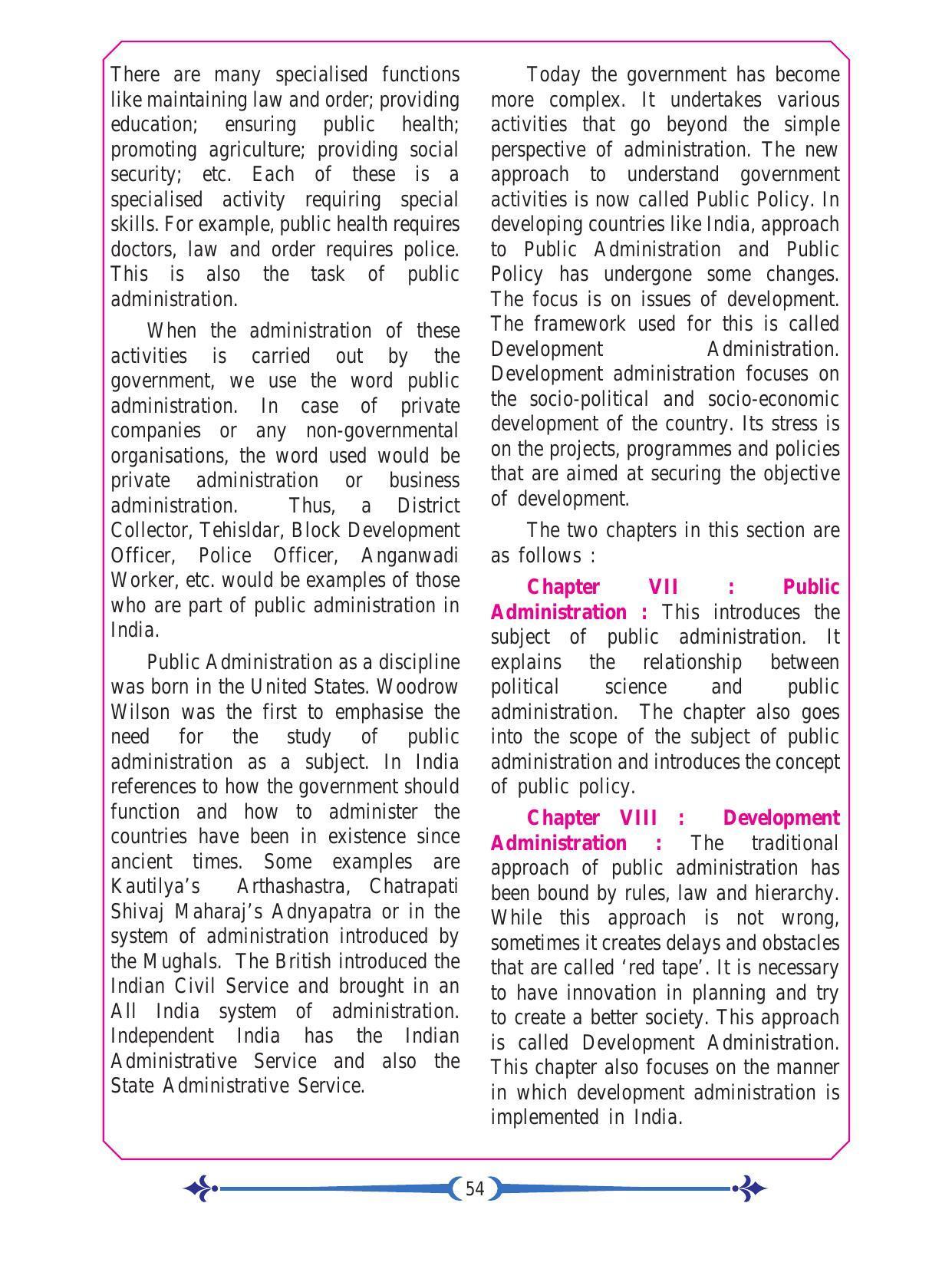 Maharashtra Board Class 11 Political Science Textbook - Page 66