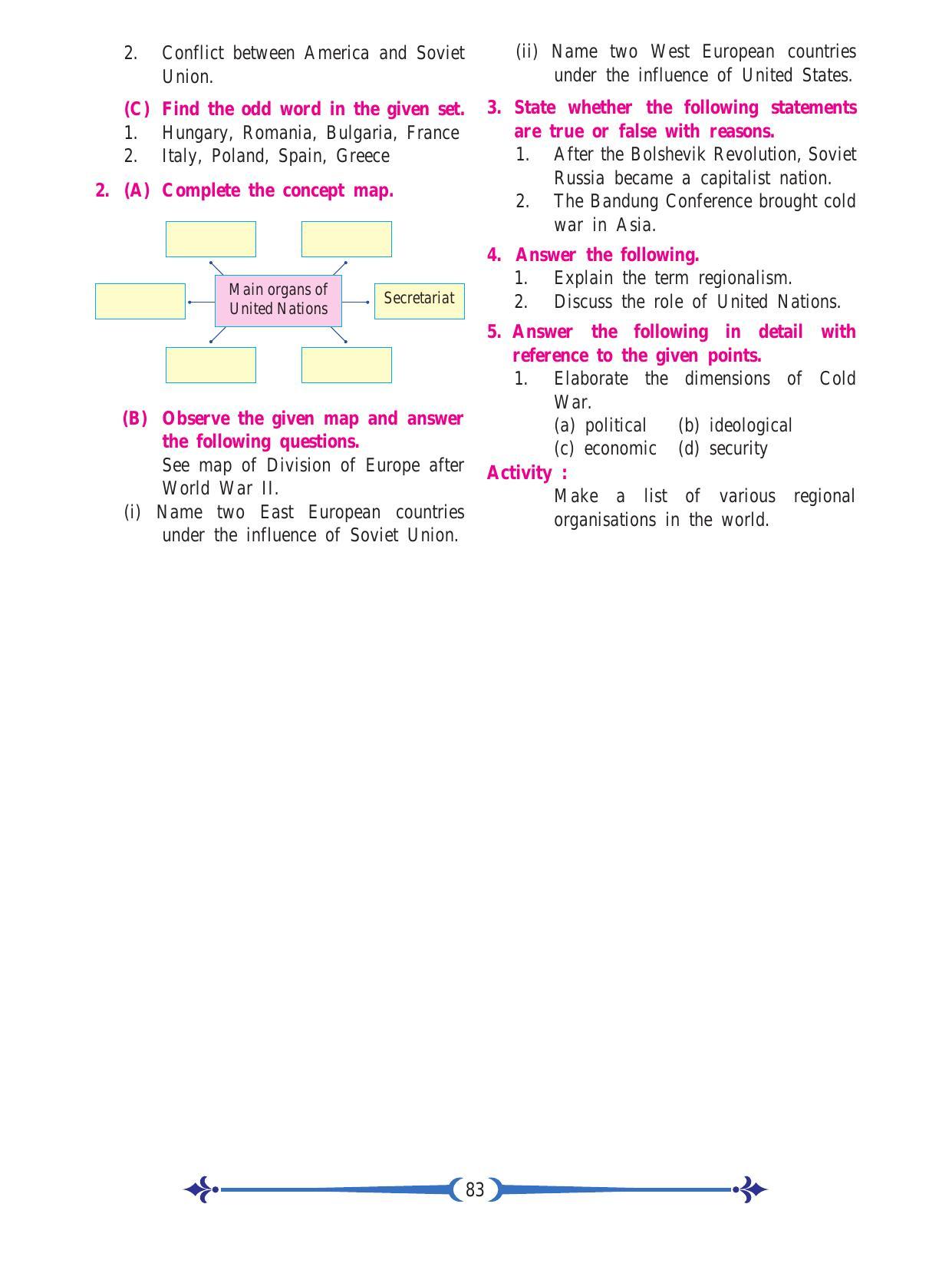 Maharashtra Board Class 11 Political Science Textbook - Page 95