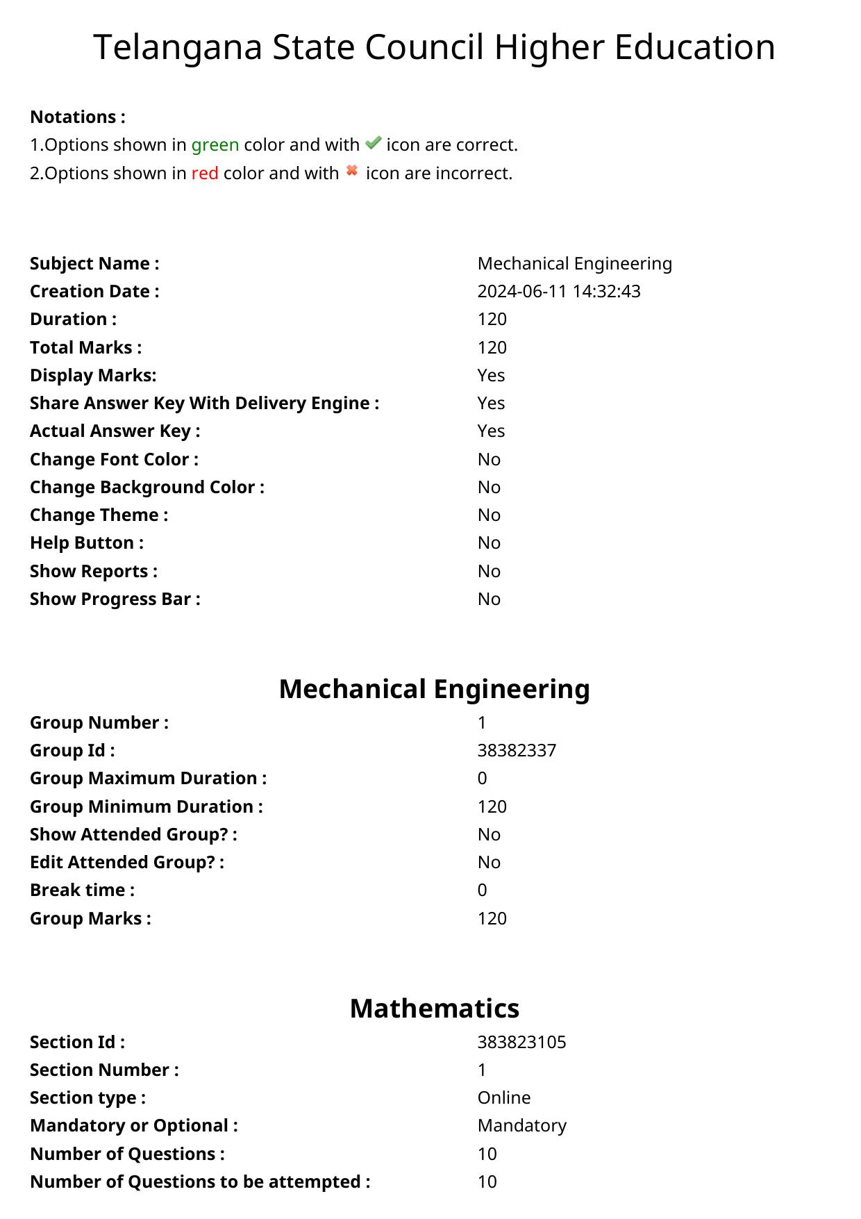 TS PGECET 2024: Mechanical Engineering Question Papers with Answer - Page 1