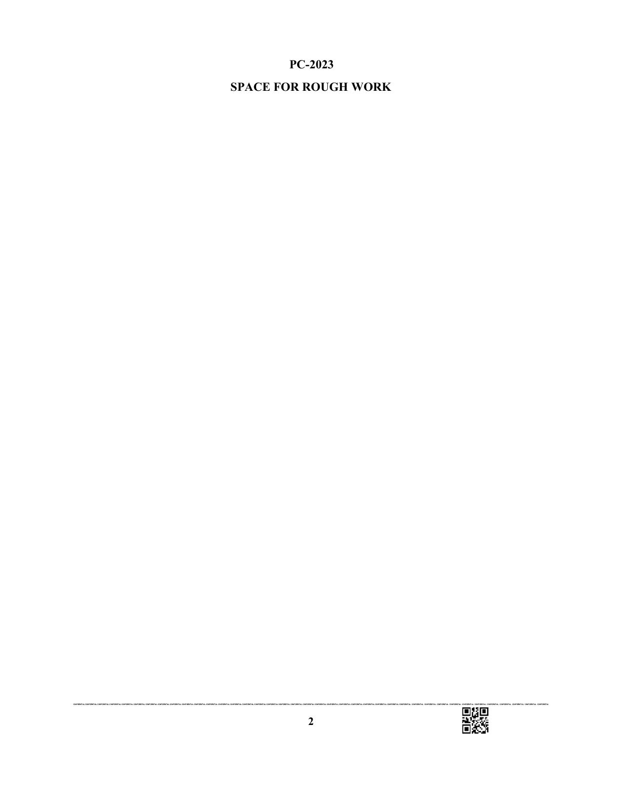 WBJEE 2023 Physics & Chemistry Paper - Page 2