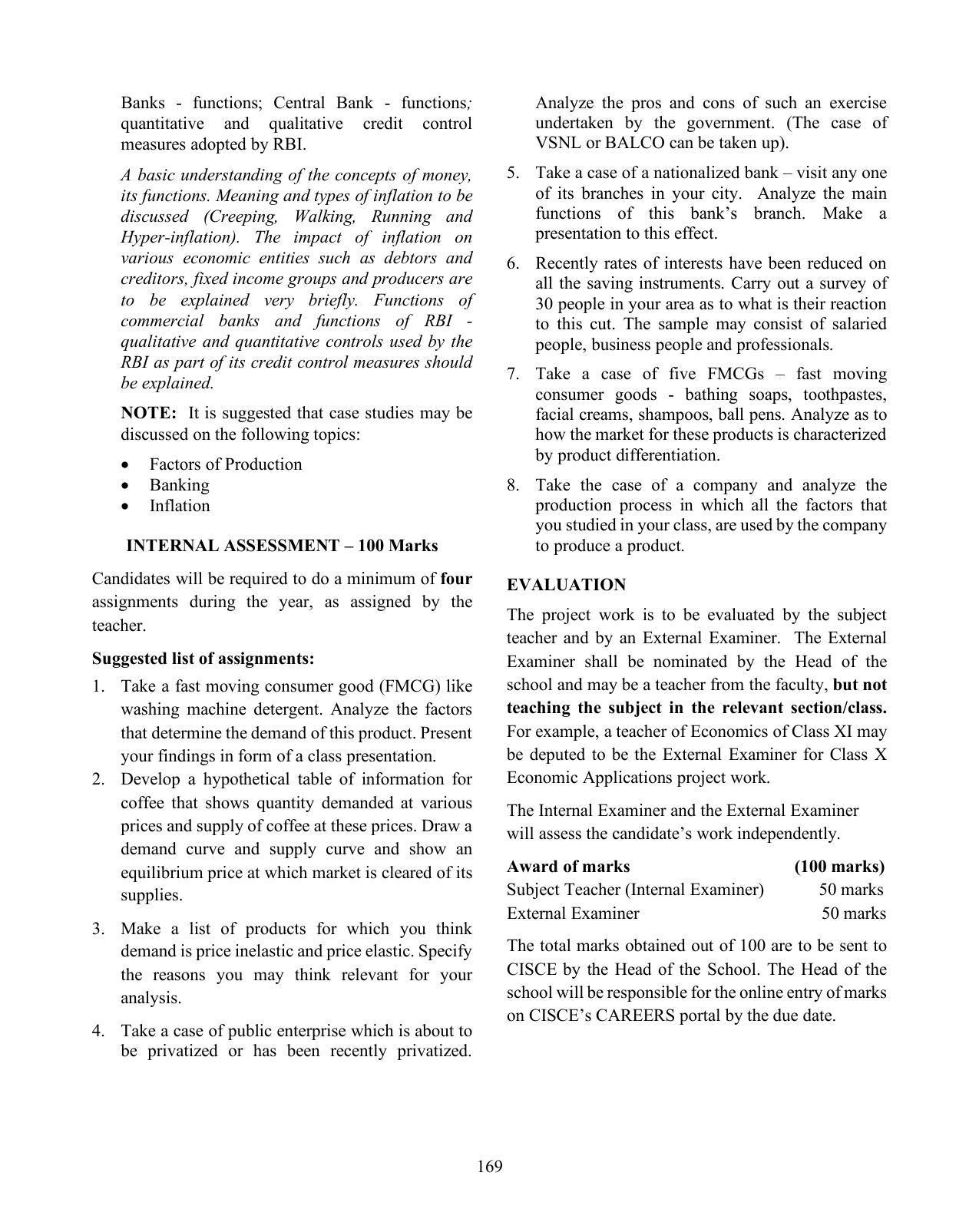 ICSE Economic Applications Syllabus 2026 - Page 5