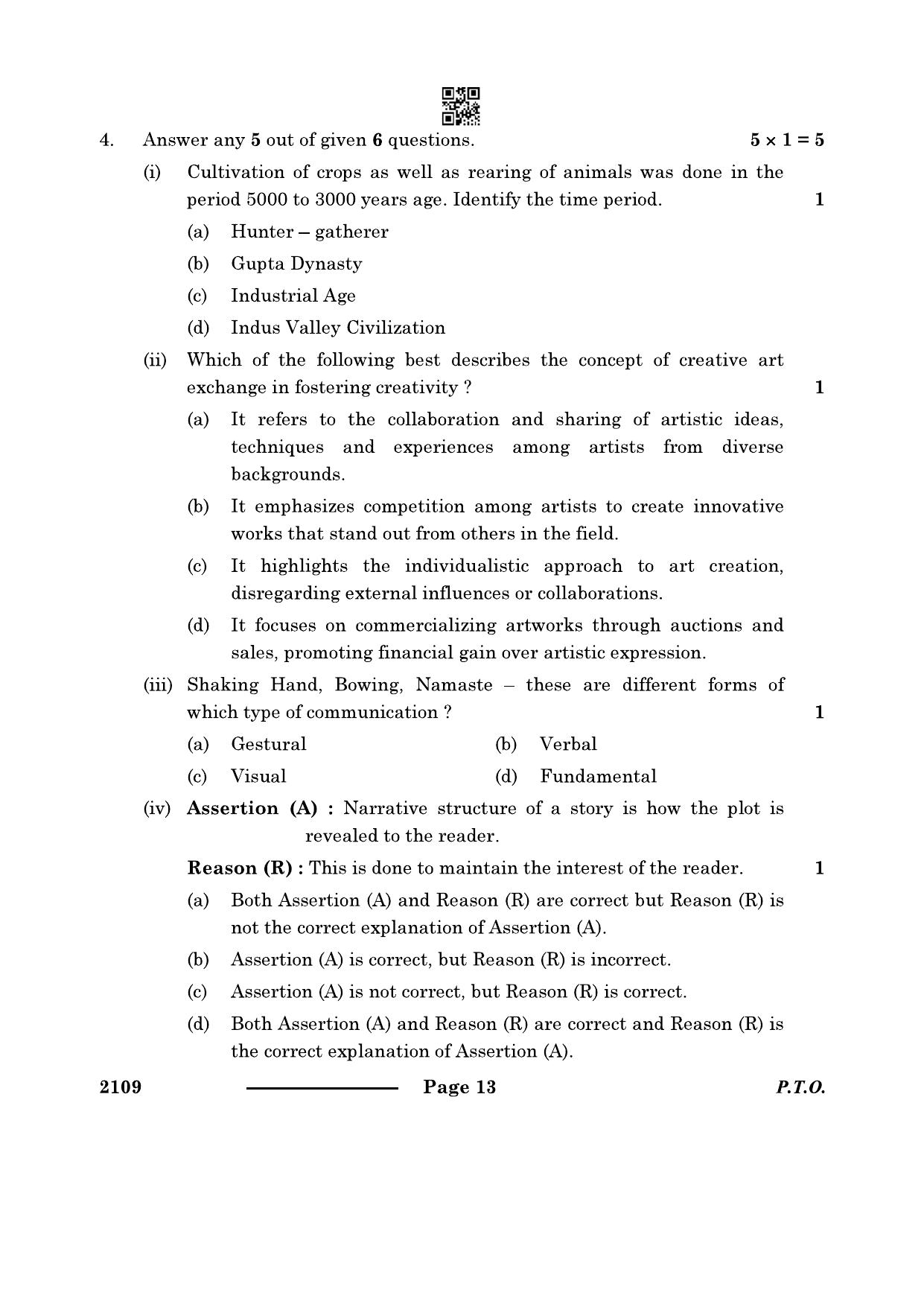 CBSE Class 10 Design Thinking & Innovation 2024 Question Paper - Page 13