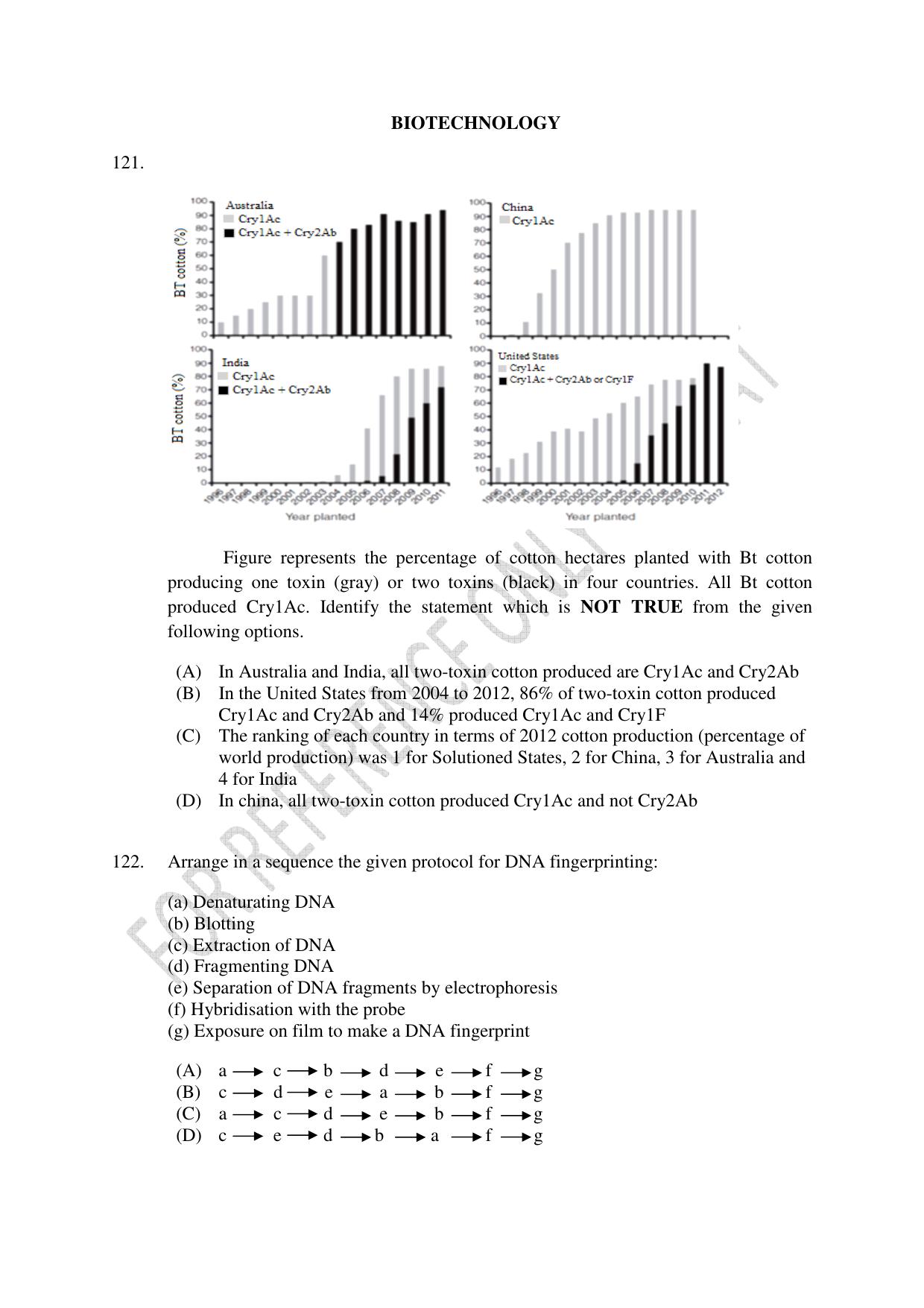 CUSAT CAT 2023 Microbiology Final Question Paper - Page 26