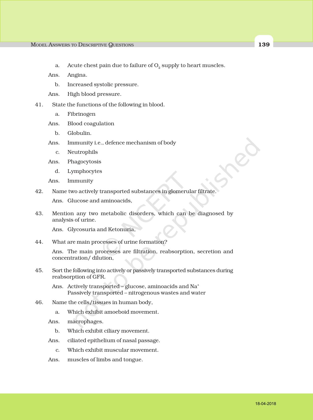 NCERT Exemplar Class 11: Biology Descriptive Question Answers - Page 7