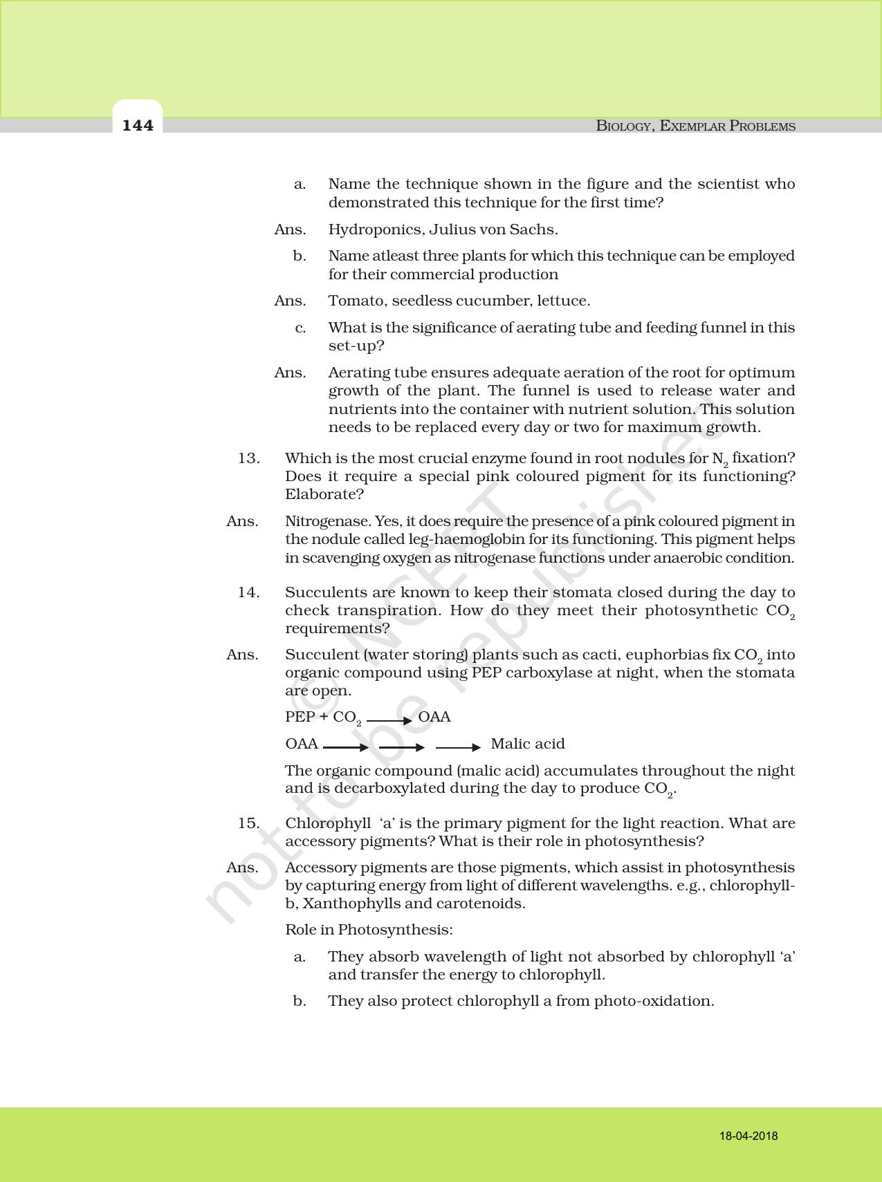 NCERT Exemplar Class 11: Biology Descriptive Question Answers - Page 12