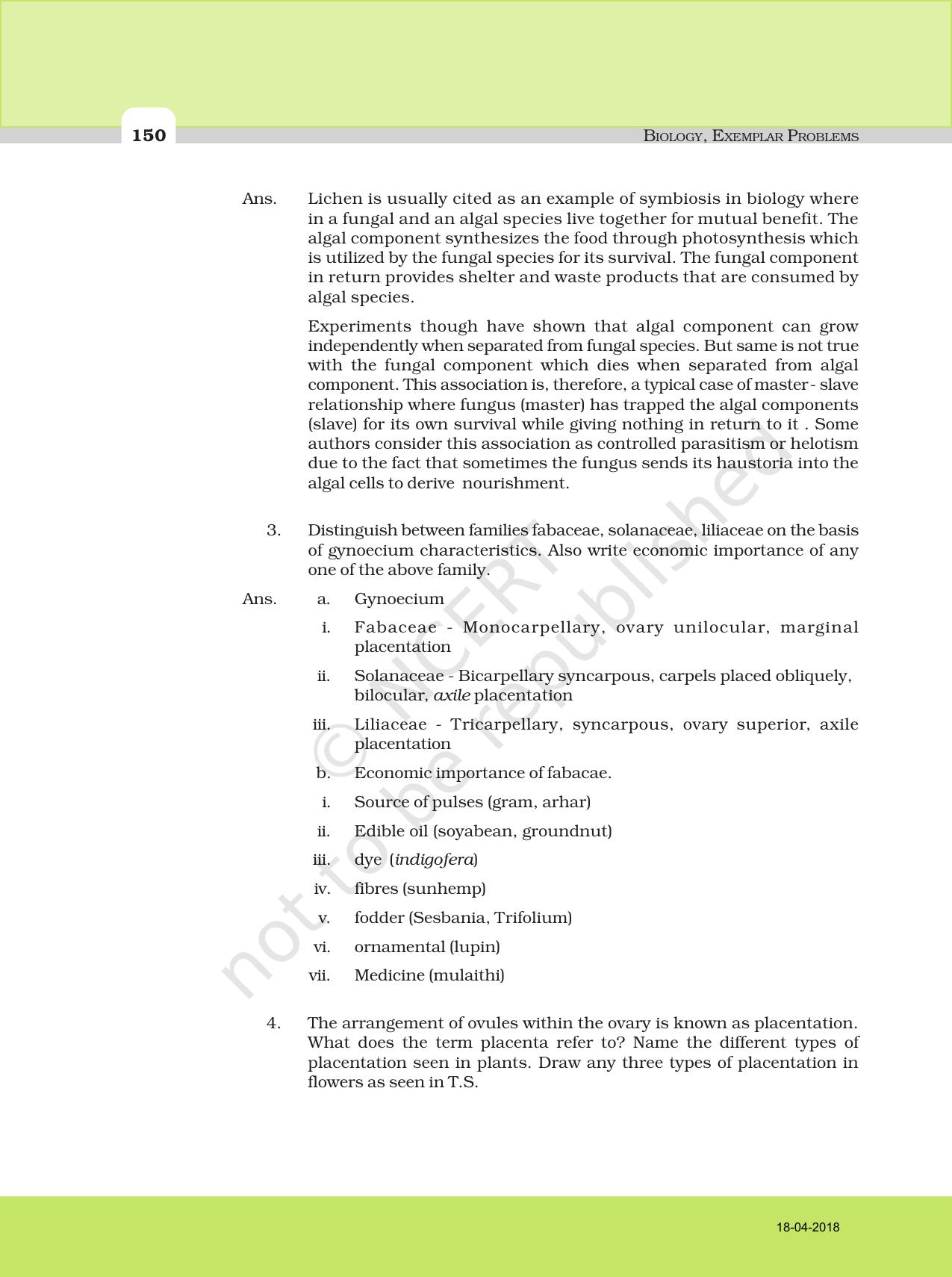 NCERT Exemplar Class 11: Biology Descriptive Question Answers - Page 18