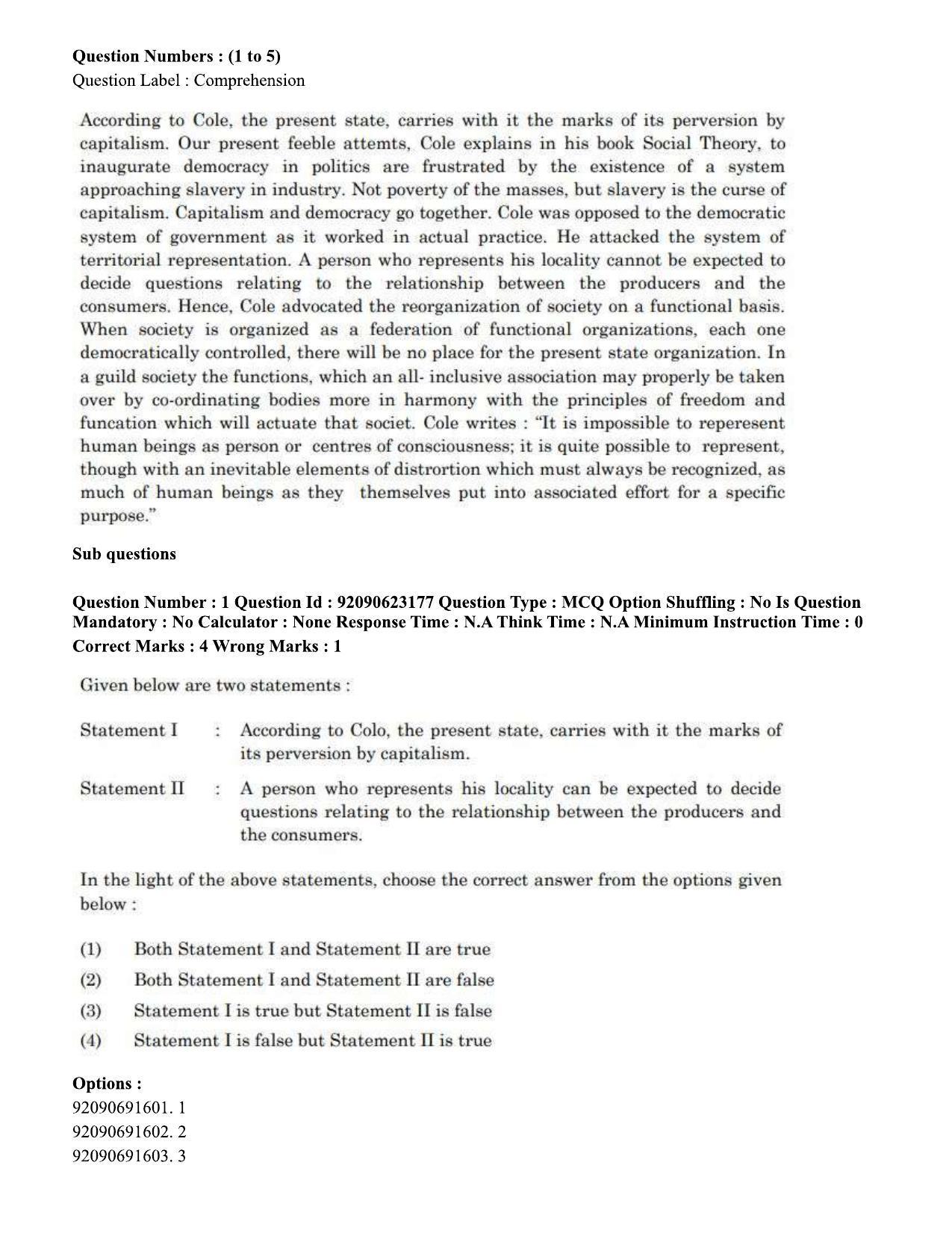 CUET PG 2023: LAQP24 – Manipuri Eng - Shift 2 (24-06-2023) Question Paper - Page 7