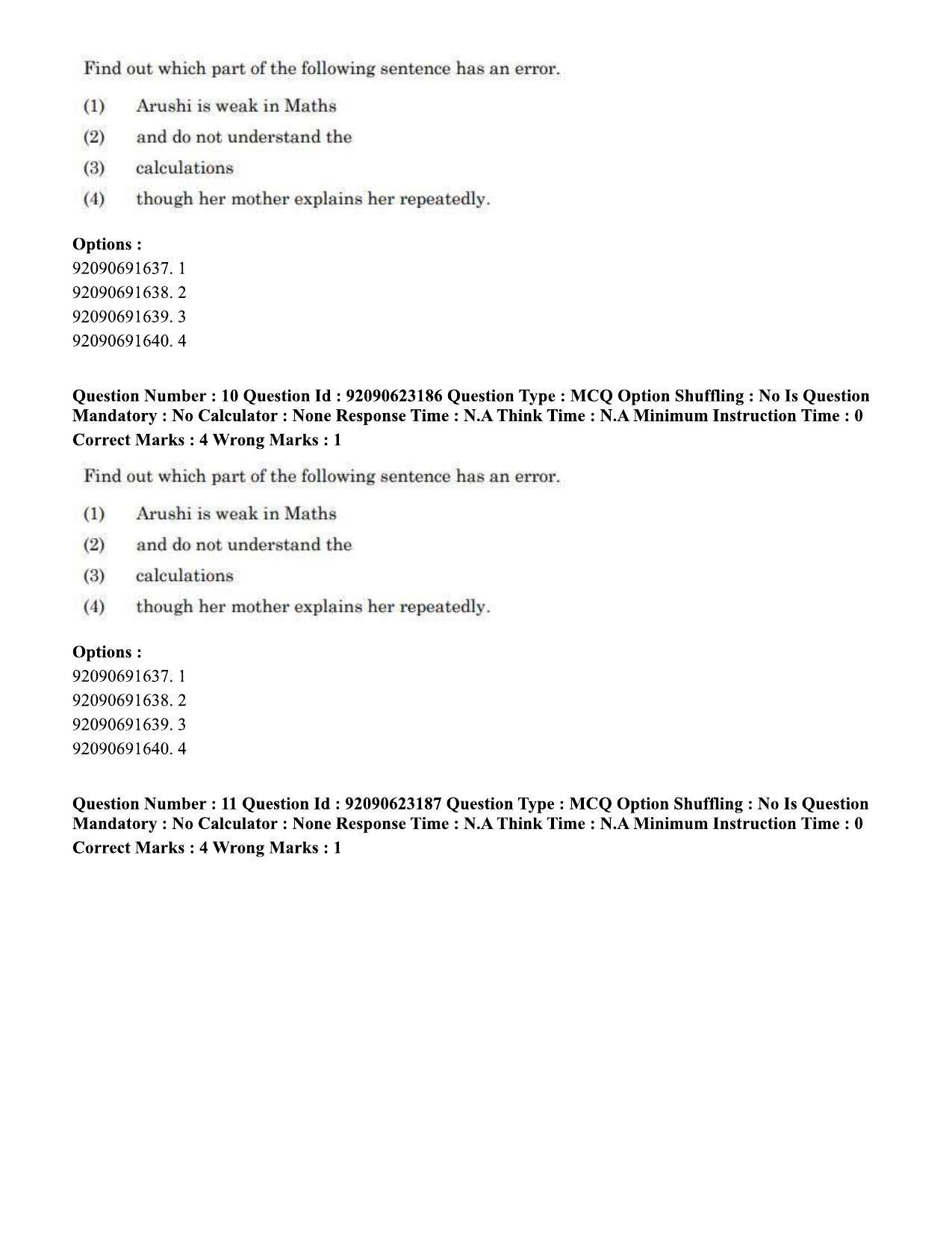 CUET PG 2023: LAQP24 – Manipuri Eng - Shift 2 (24-06-2023) Question Paper - Page 15