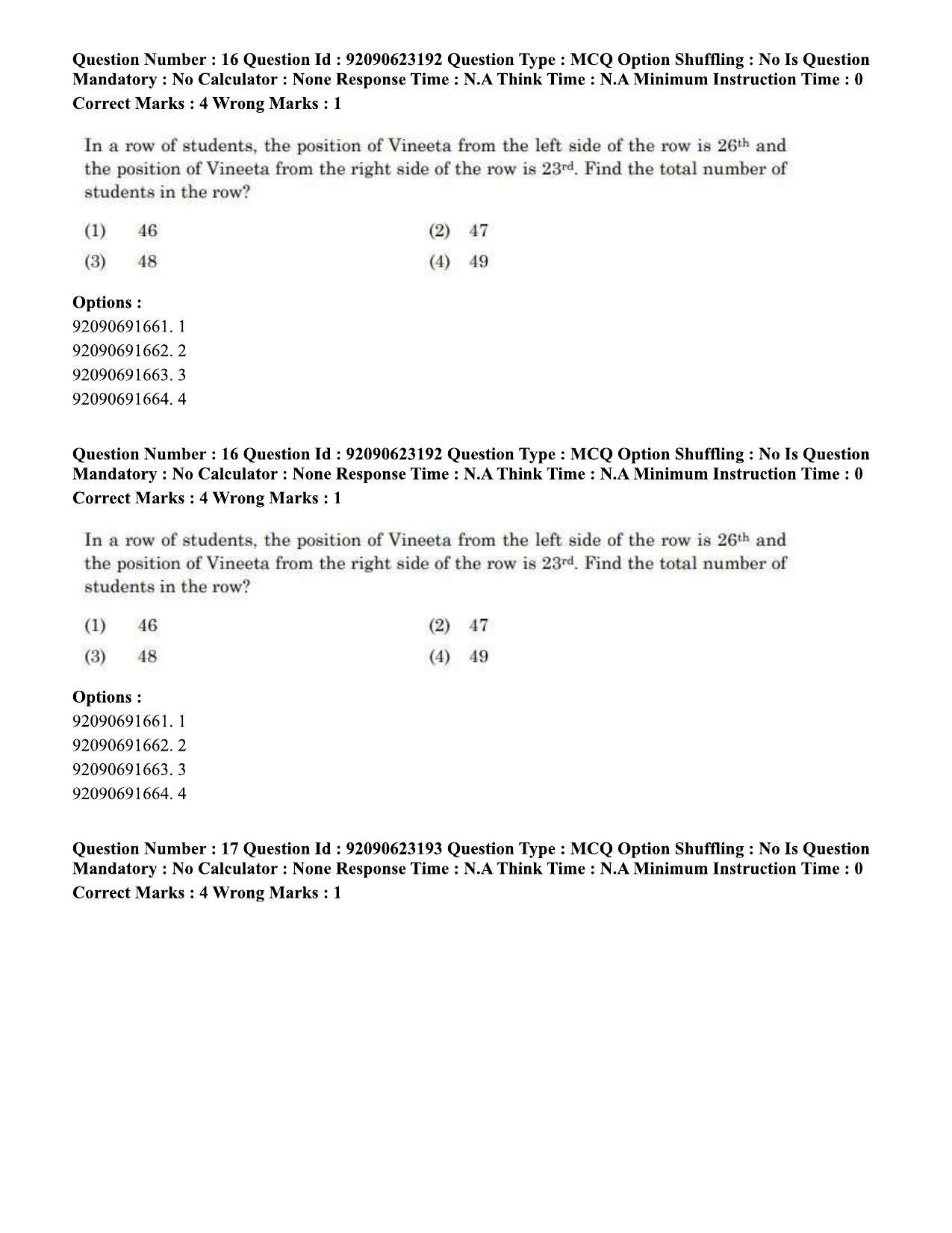CUET PG 2023: LAQP24 – Manipuri Eng - Shift 2 (24-06-2023) Question Paper - Page 22