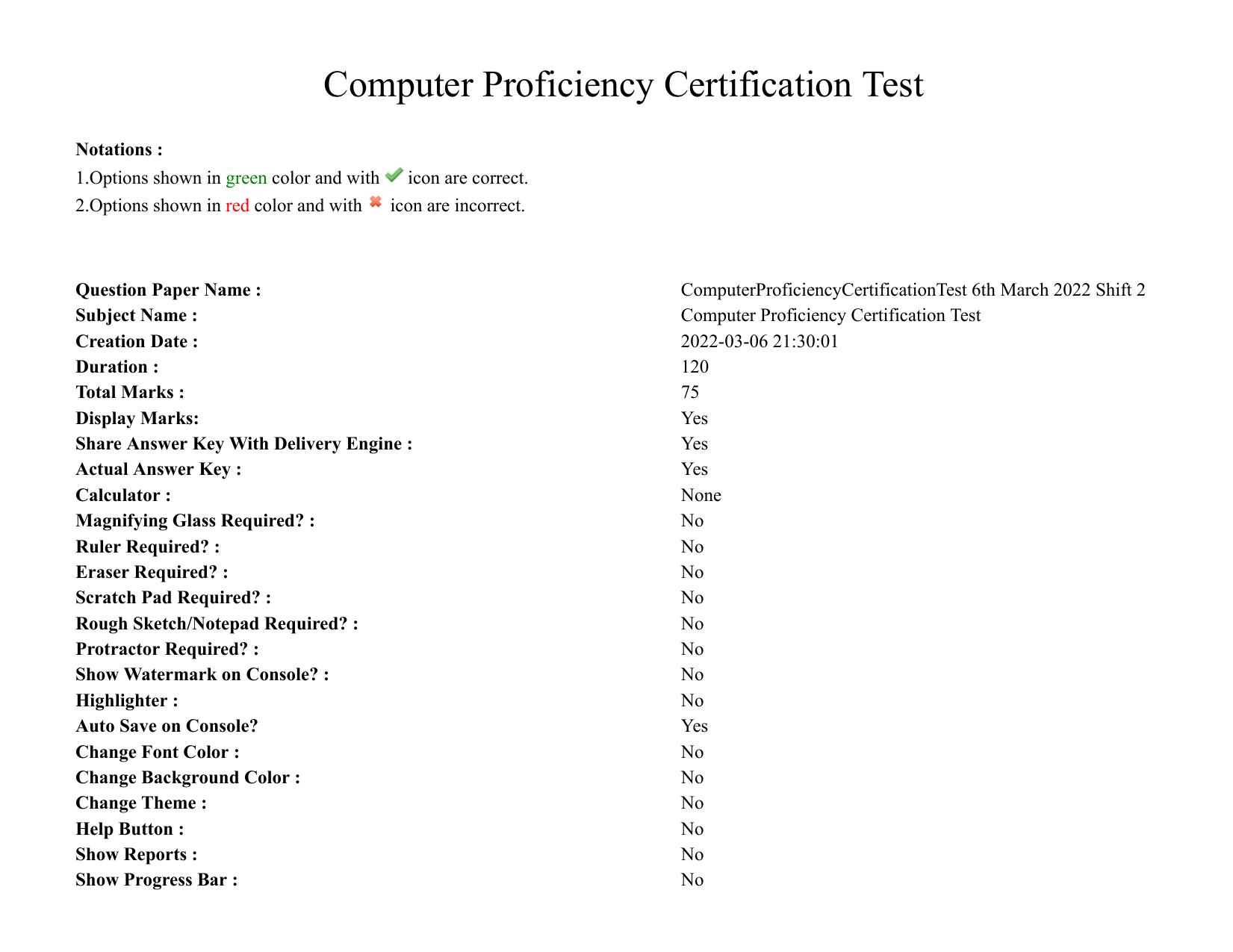 MP CPCT 06 March 2022 Question Paper Shift 2 - Page 1