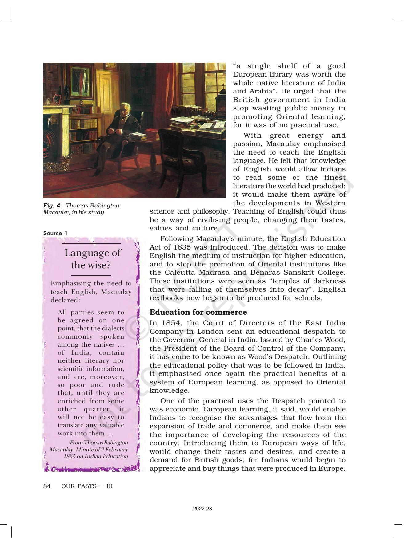 NCERT Book for Class 8 History Chapter 8 Civilising the “Native”, Educating the Nation - Page 4