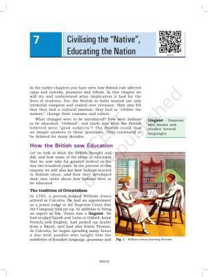 NCERT Book for Class 8 History Chapter 8 Civilising the “Native”, Educating the Nation
