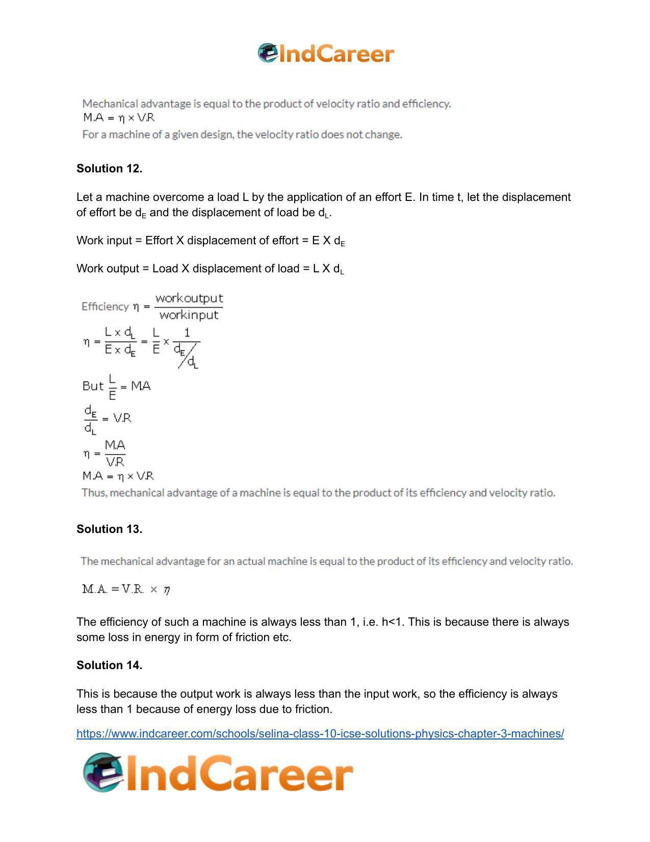 Selina Class 10 ICSE Solutions Physics : Chapter 3- Machines - Page 4