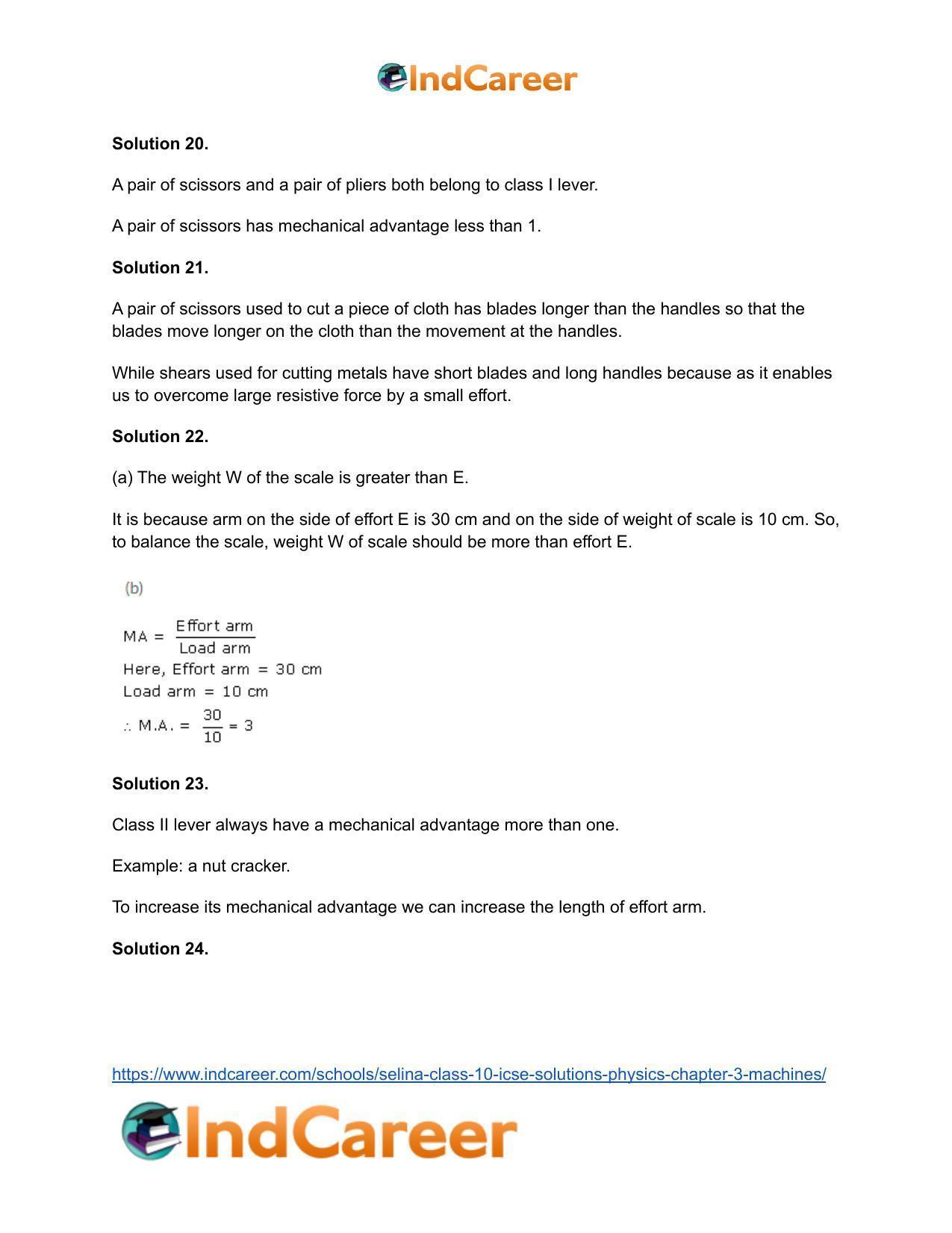 Selina Class 10 ICSE Solutions Physics : Chapter 3- Machines - Page 6
