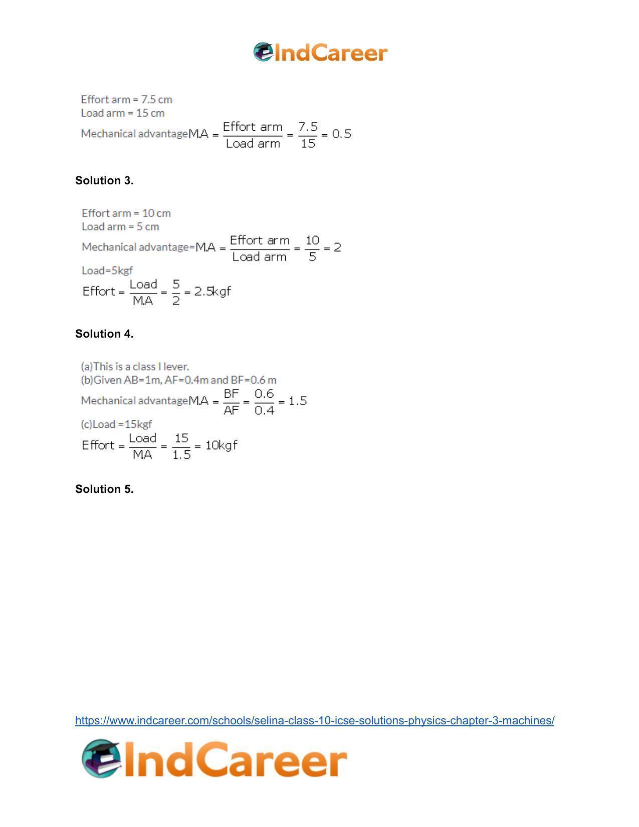 Selina Class 10 ICSE Solutions Physics : Chapter 3- Machines - Page 14