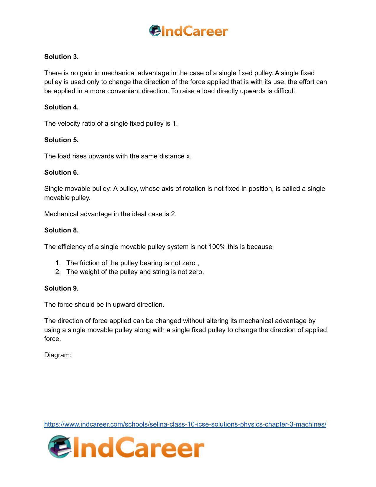 Selina Class 10 ICSE Solutions Physics : Chapter 3- Machines - Page 18