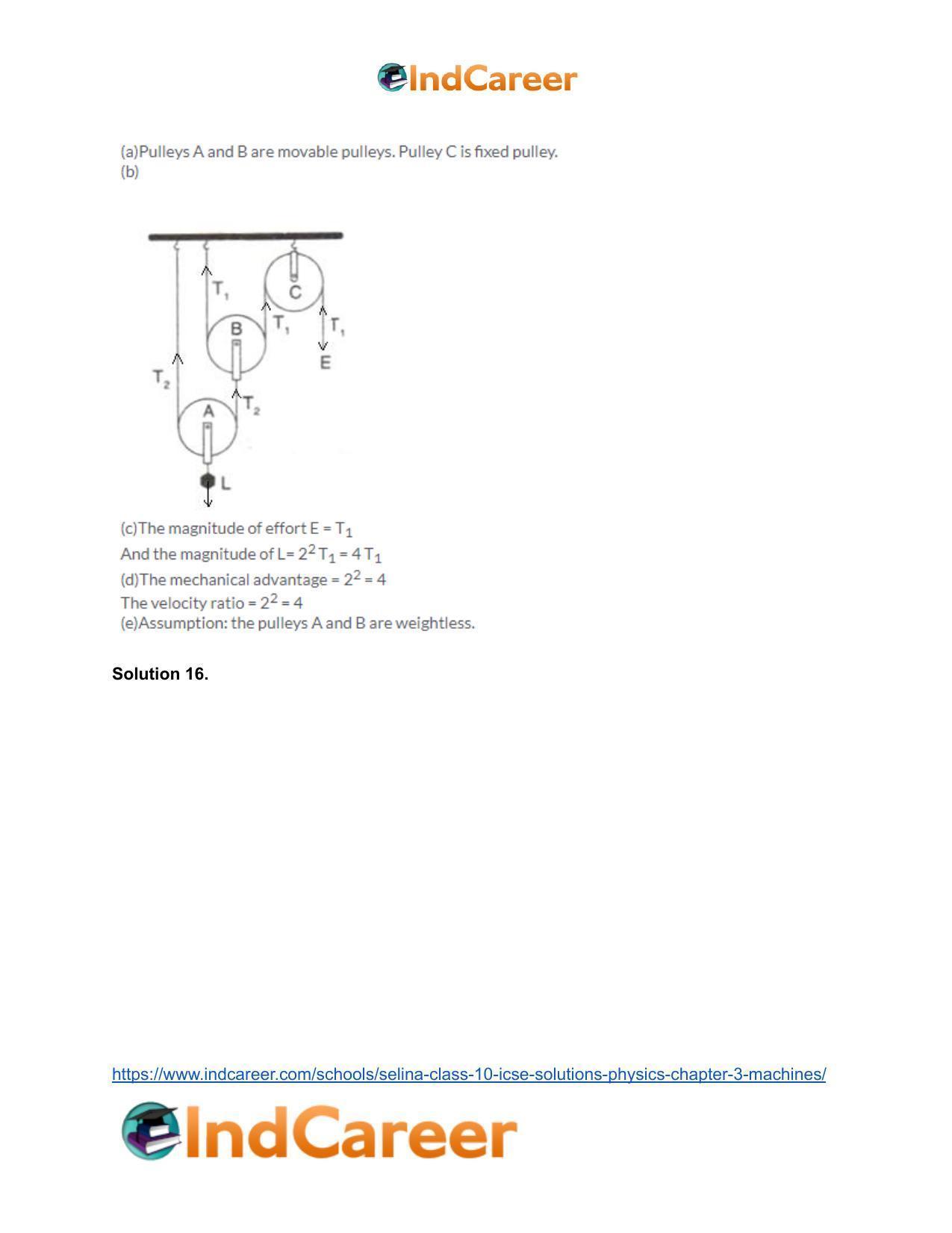 Selina Class 10 ICSE Solutions Physics : Chapter 3- Machines - Page 21